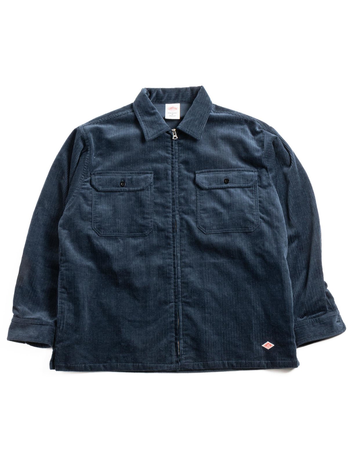 CORDUROY ZIP OVERSHIRT BLUE - Image 1