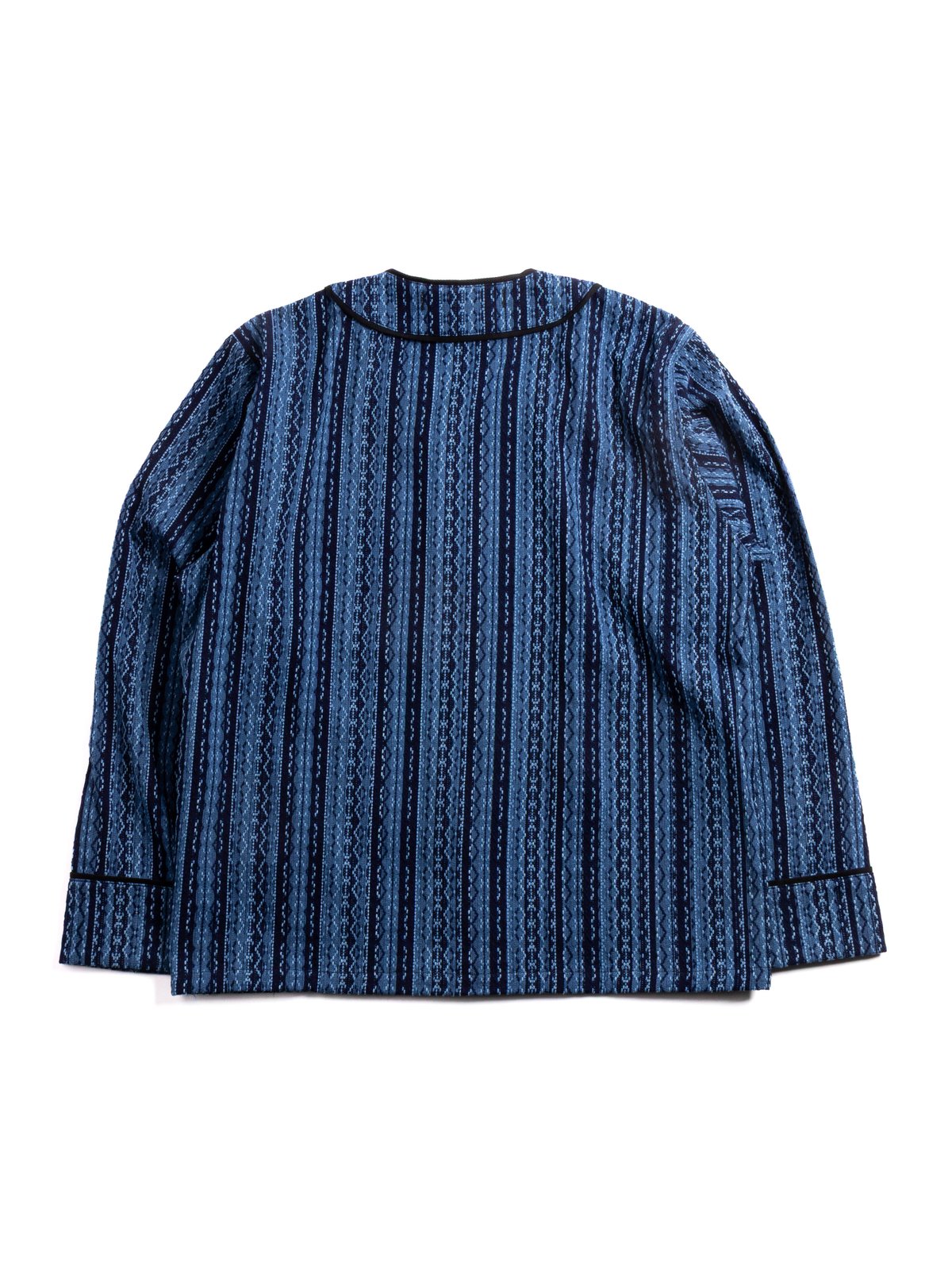 (SJCJK25&ndash;LNR) BASEBALL SHIRT INDIGO STRIPE - Image 4