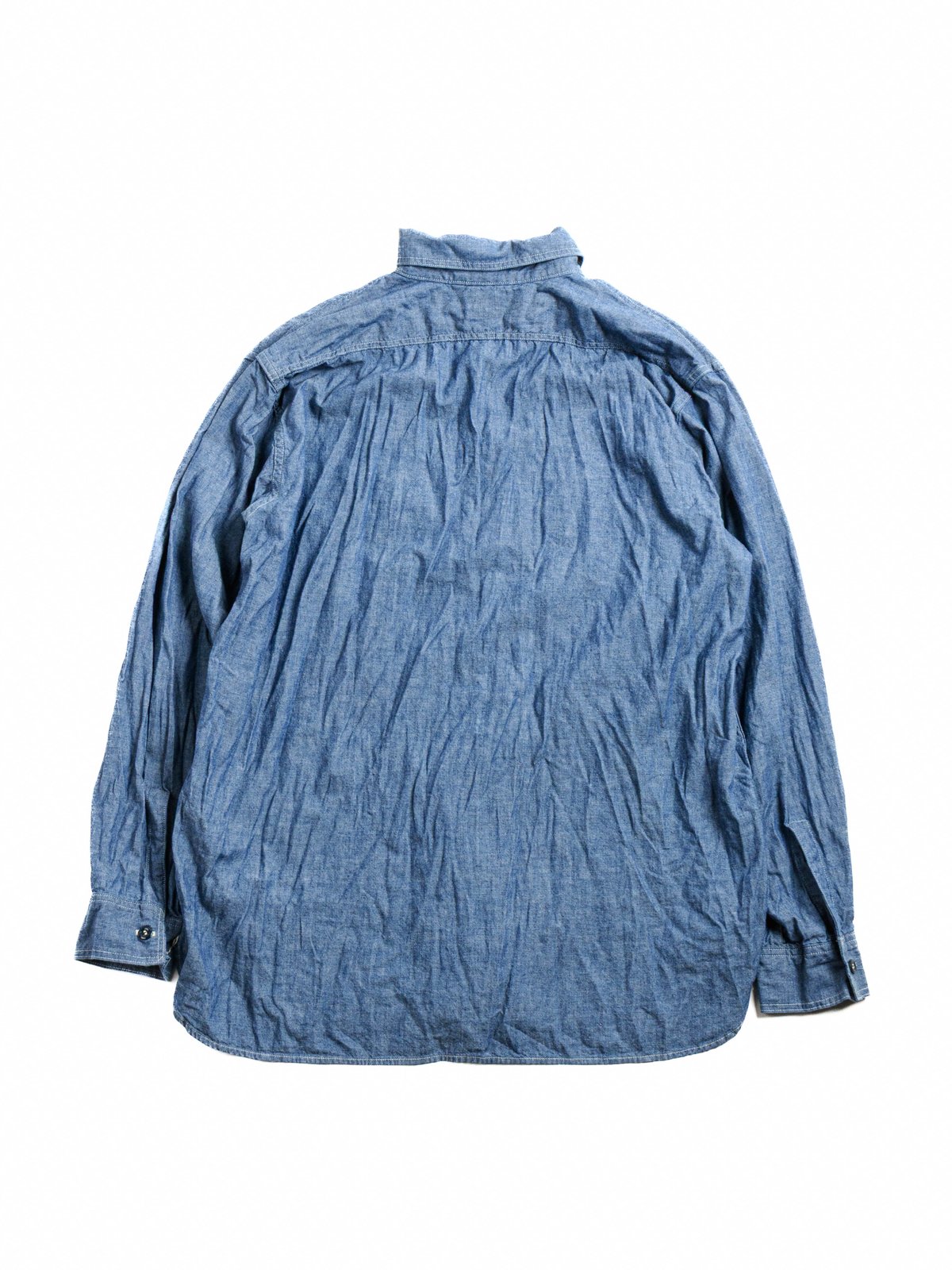 (LOT 8270) RELAX FIT CHAMBRAY WORK SHIRT 2 YEAR WASH - Image 5