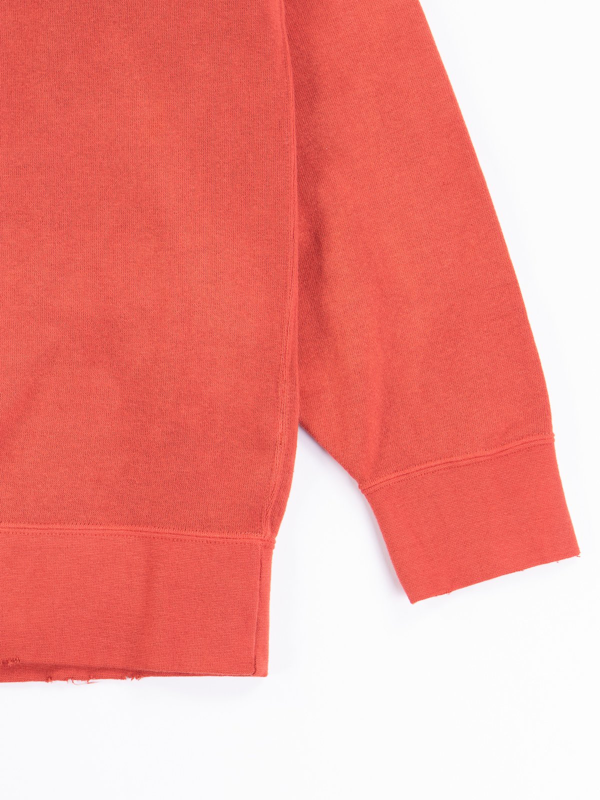 red long sleeve sweatshirt