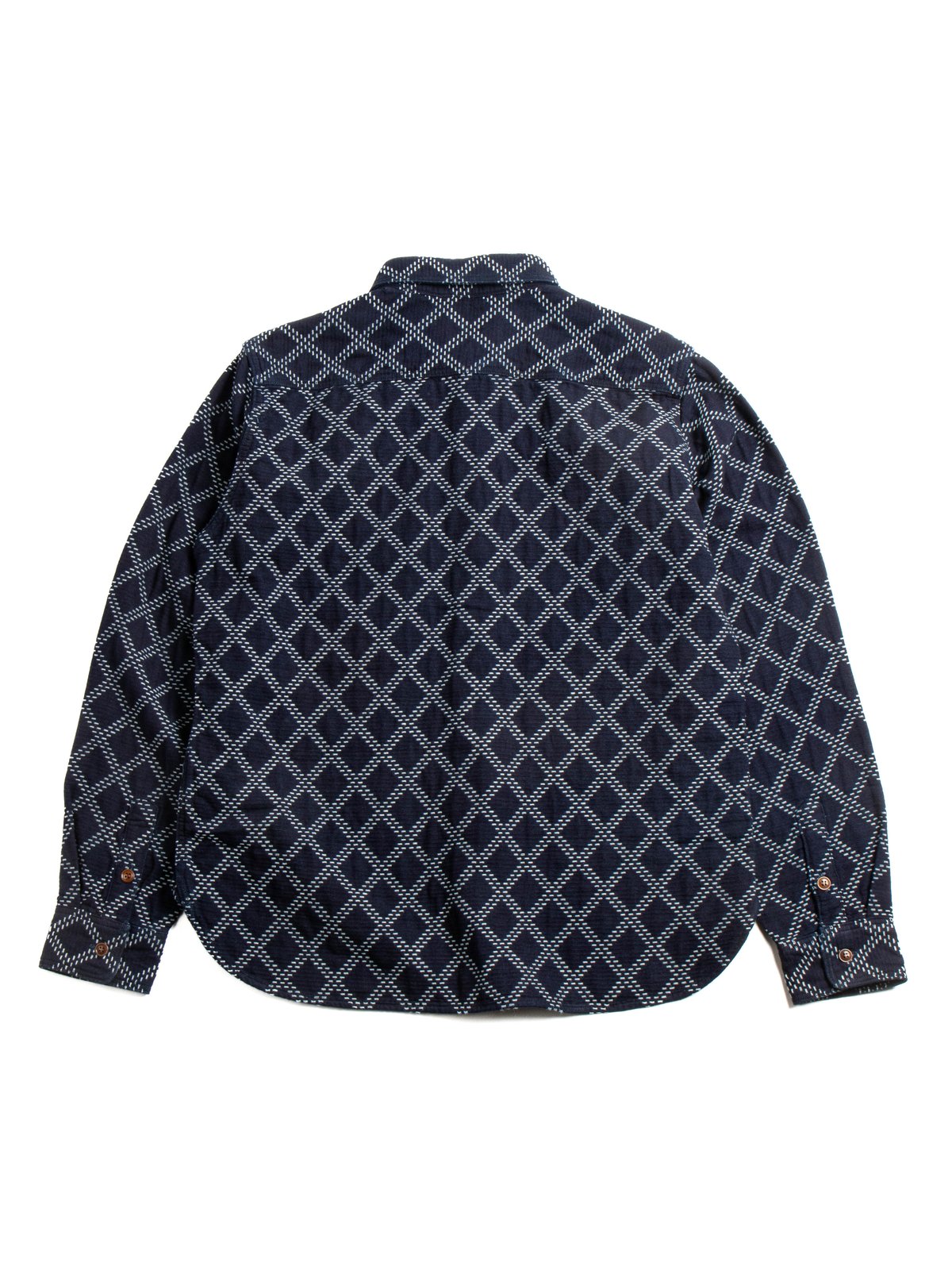 NO.5728 INDIGO DOBBY SASHIKO SHIRT - Image 4