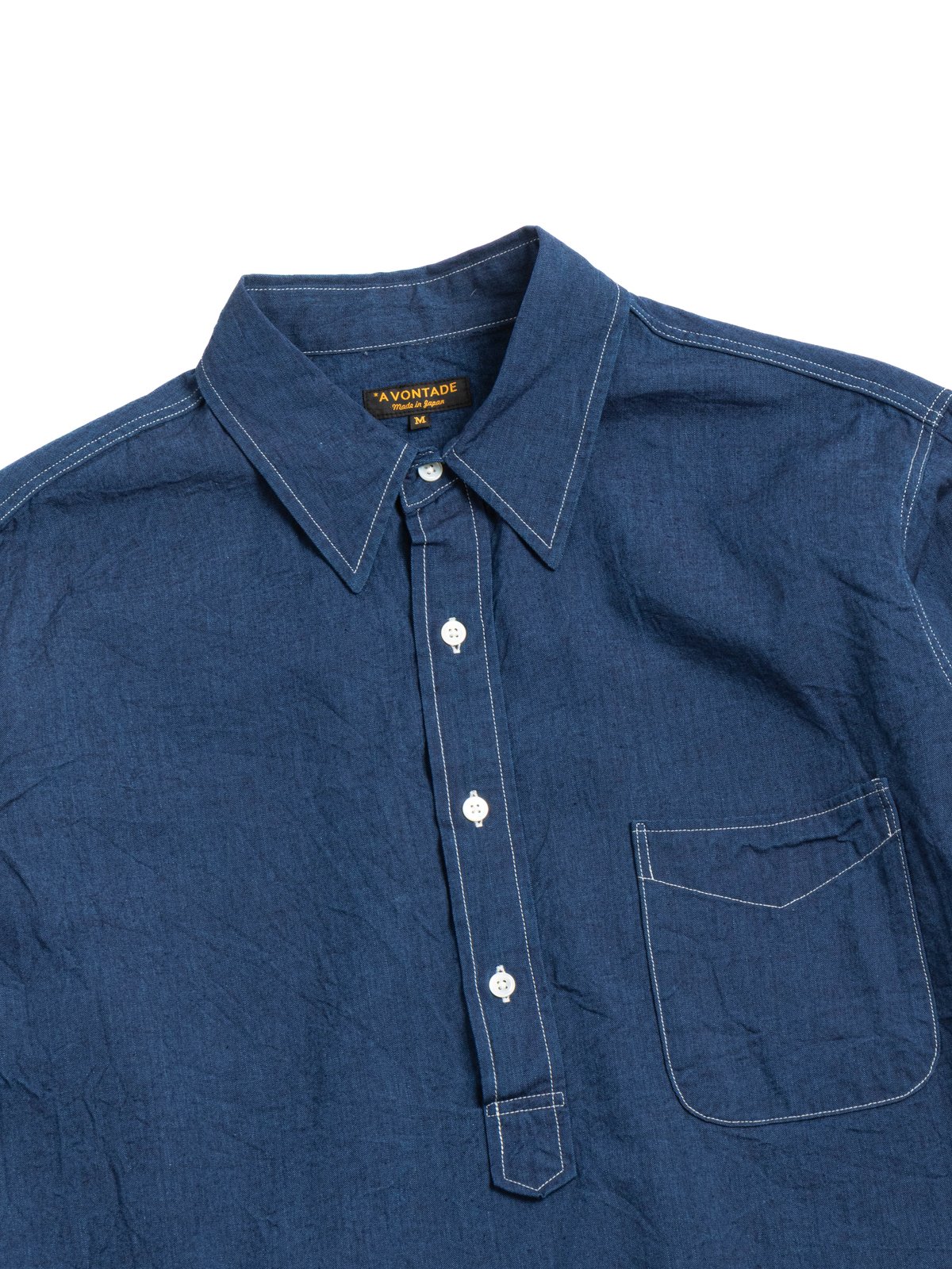 (VTD&ndash;0399&ndash;SH) PULLOVER SHIRT INDIGO - Image 2