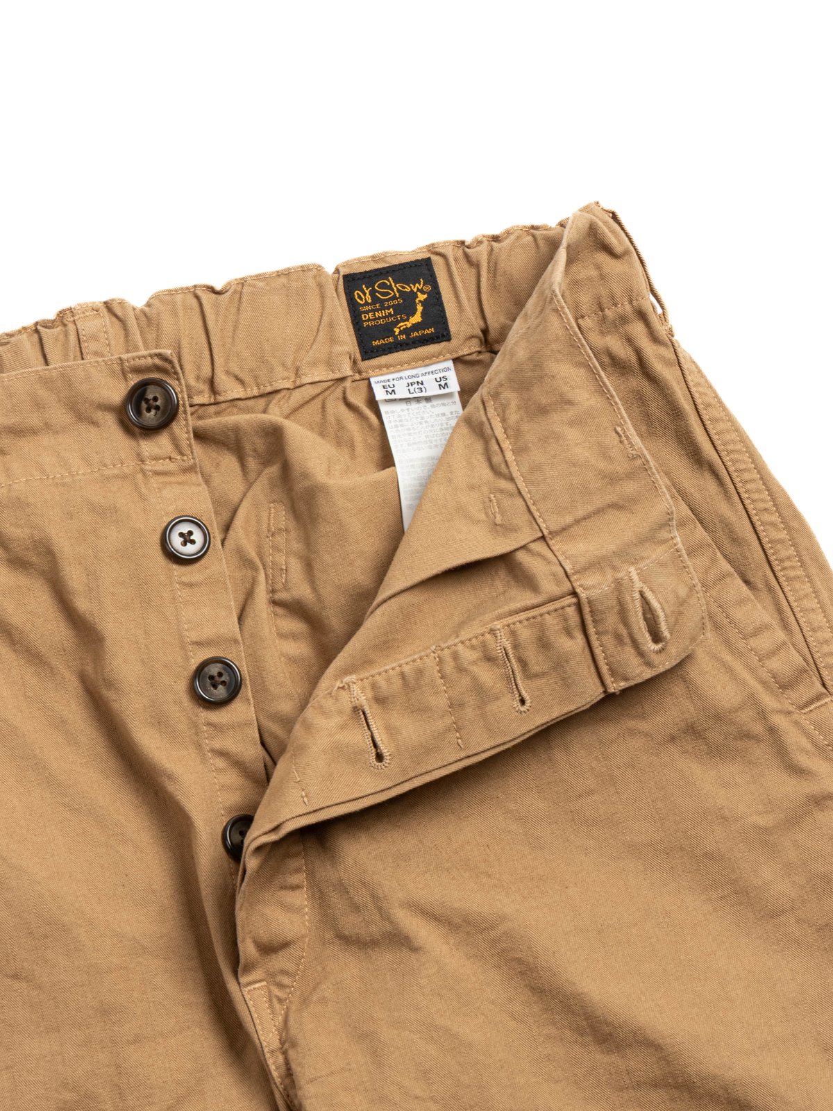 (LOT&ndash;5000) ORIGINAL HERRINGBONE FRENCH WORK PANT KHAKI - Image 2