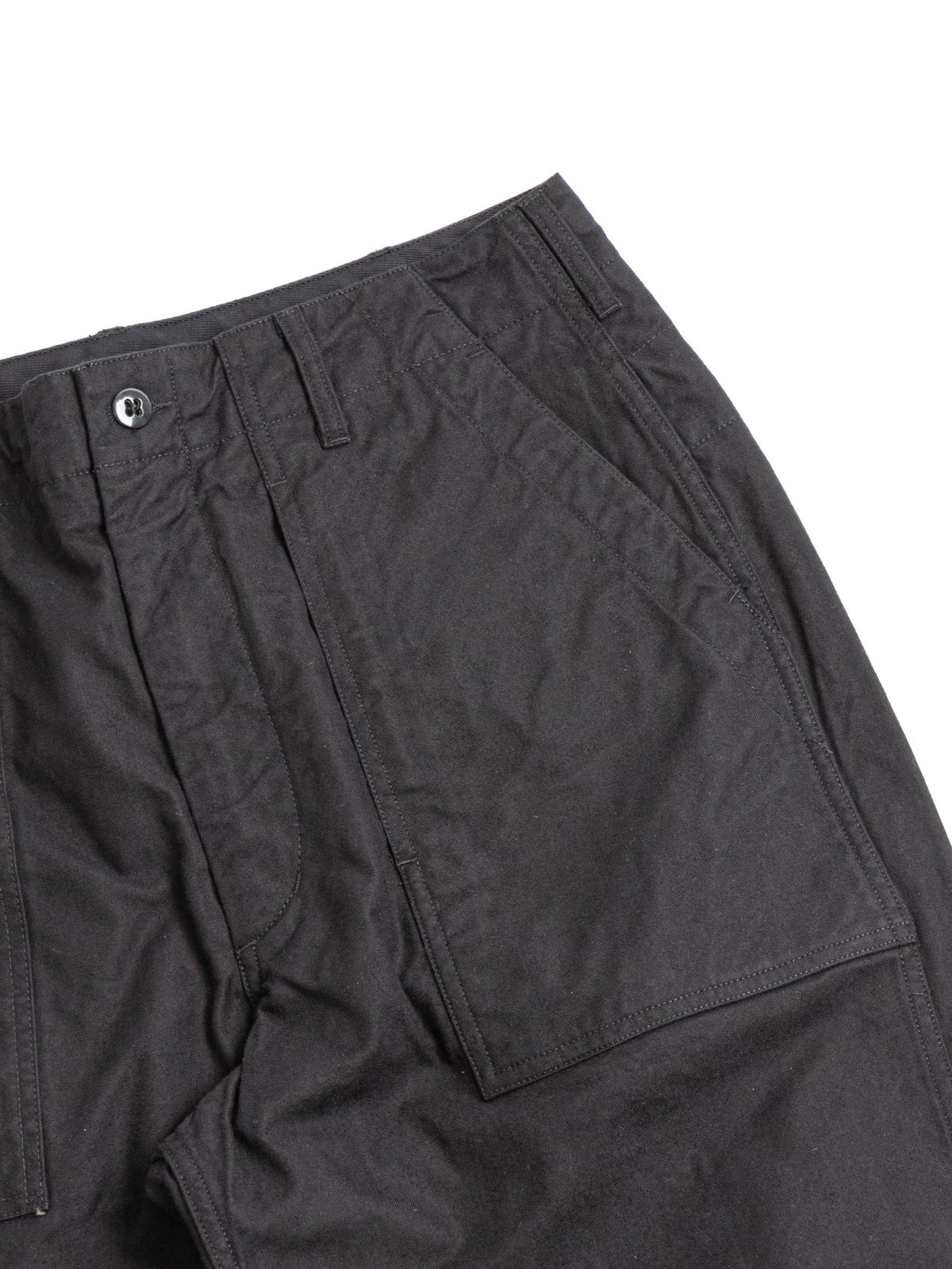 FATIGUE PANT BLACK COTTON BRUSHED HB - Image 2