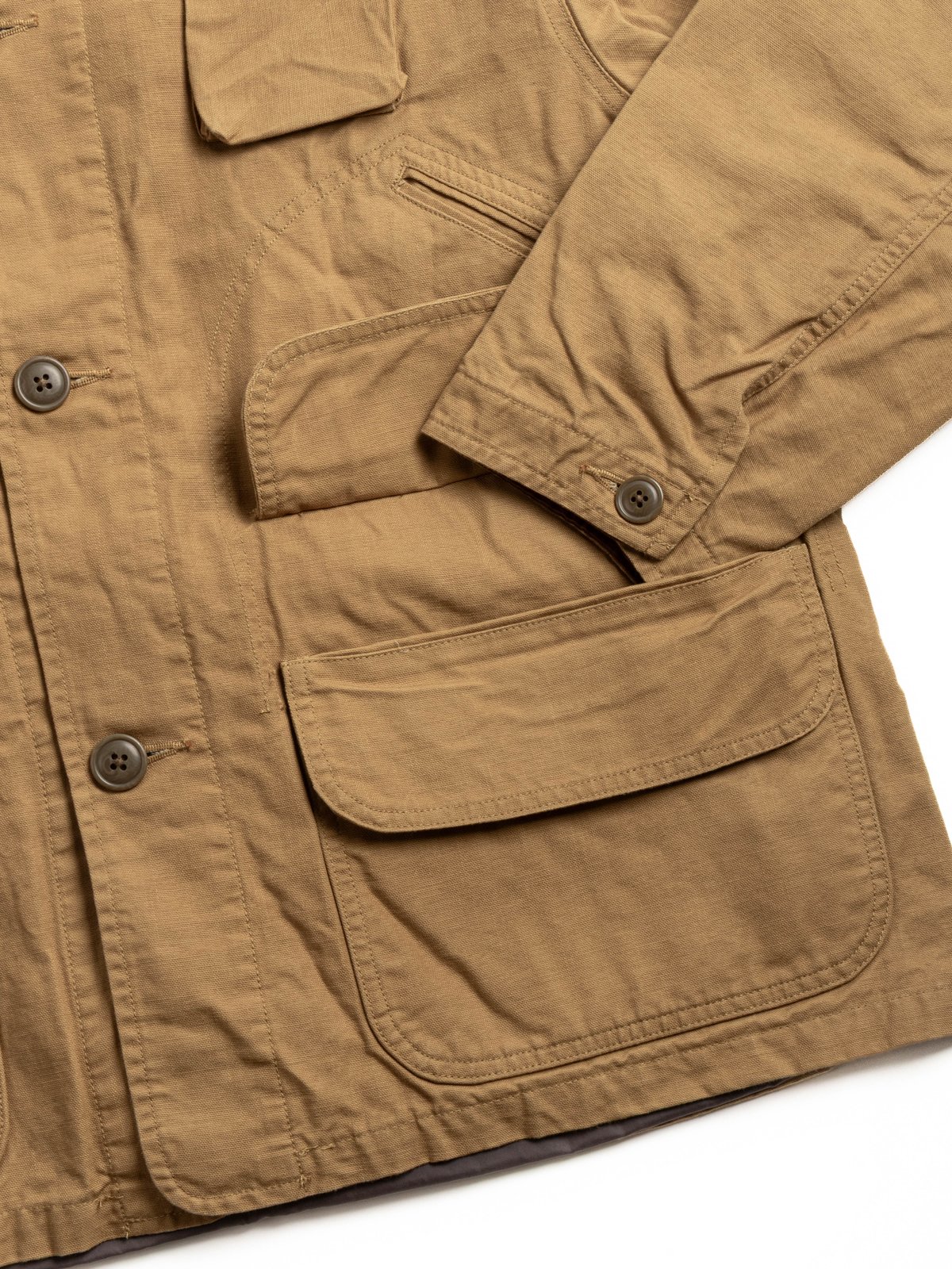SOUTH2 WEST8 HUNTING JACKET OX / PARAFFIN COATING MUSTARD - Image 3