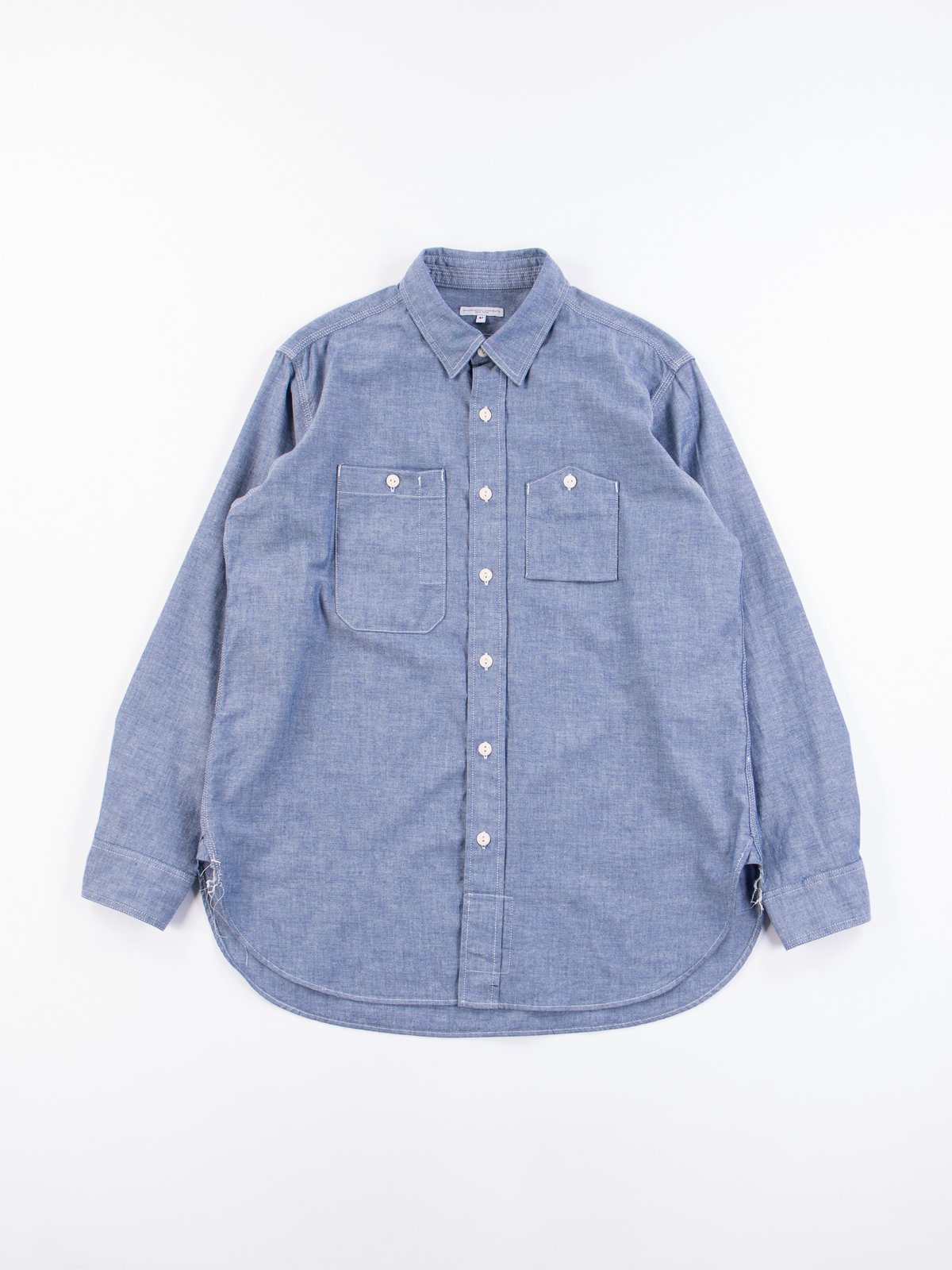 Blue Cotton Chambray Work Shirt By Engineered Garments The Bureau Belfast The Bureau Belfast