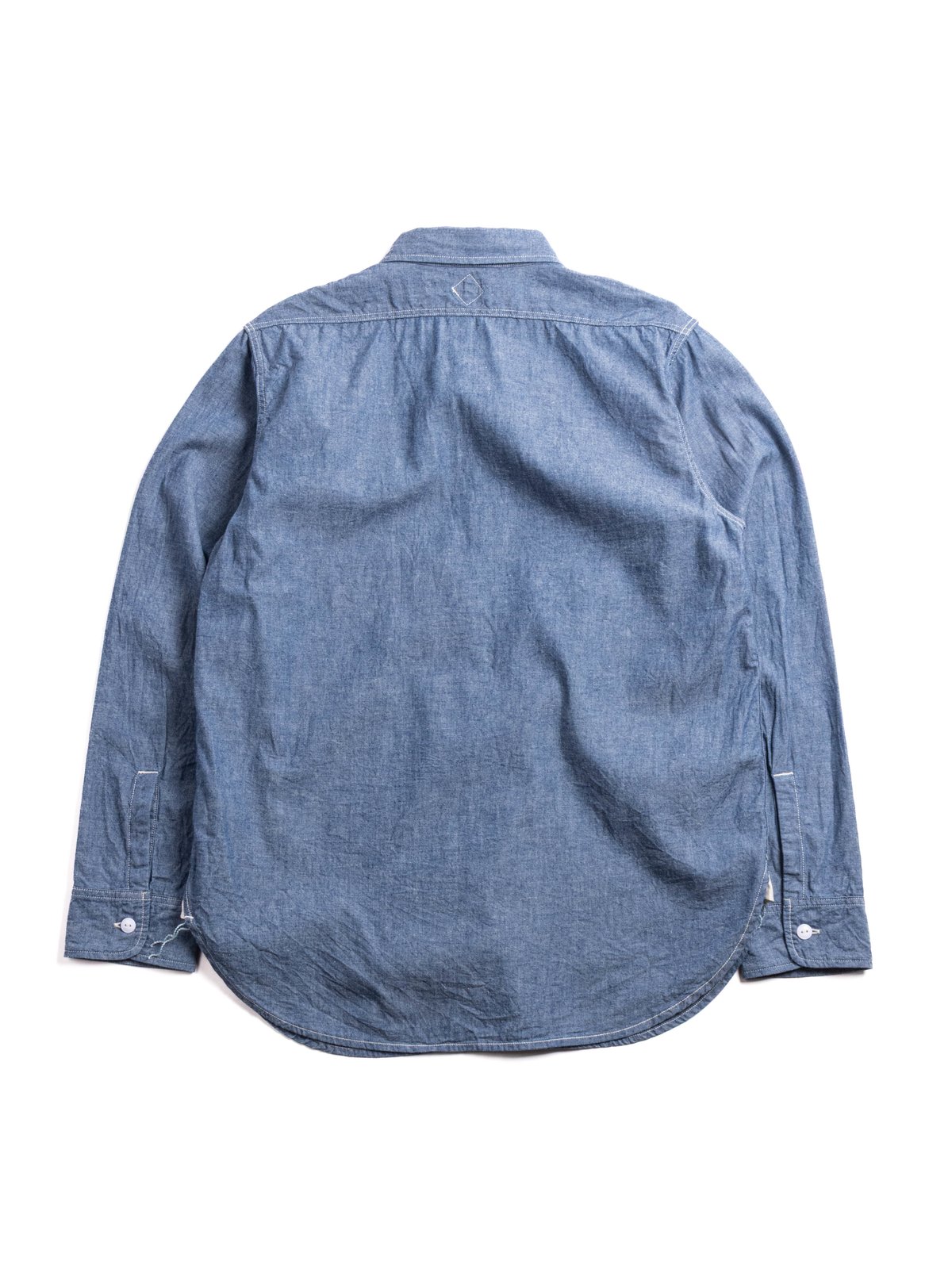 (CS001) NAVY 1 POCKET SHIRT BLUE CHAMBRAY - Image 4