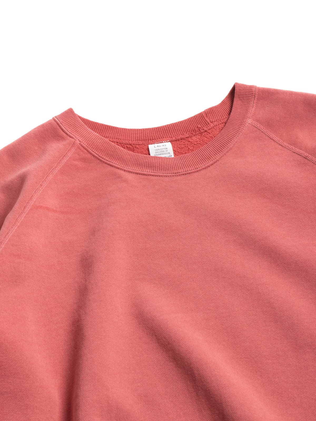 (LOT 461) RAGLAN CREW NECK SW U/W (SUN BURN) RED - Image 2
