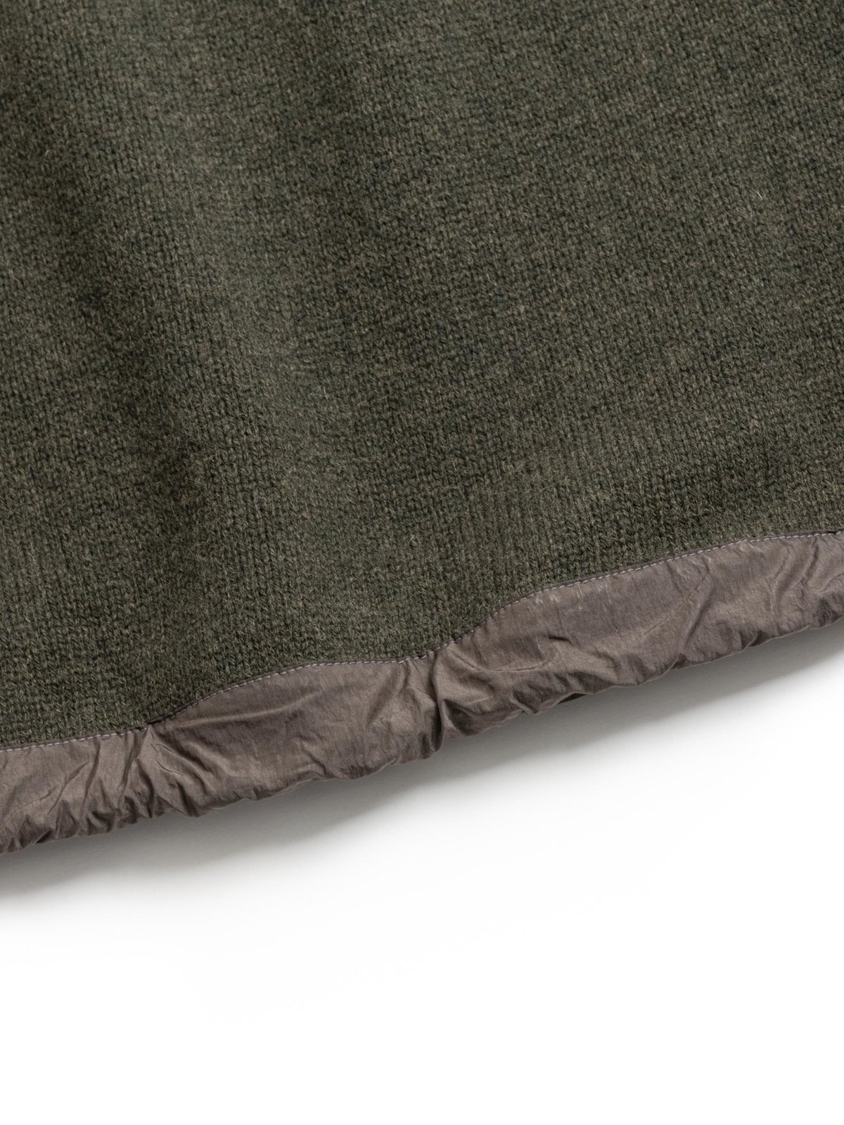 SHETLAND WOOL SWEATER KHAKI  - Image 4