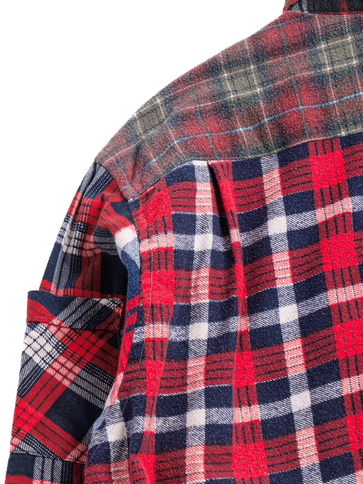 REBUILD by NEEDLES FLANNEL SHIRT STRAIGHT HEM SHIRT ASSORTED 5 - Image 4