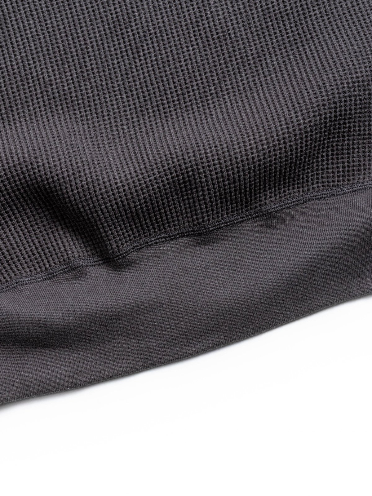 BIG WAFFLE CREW TOP CHARCOAL - Image 3