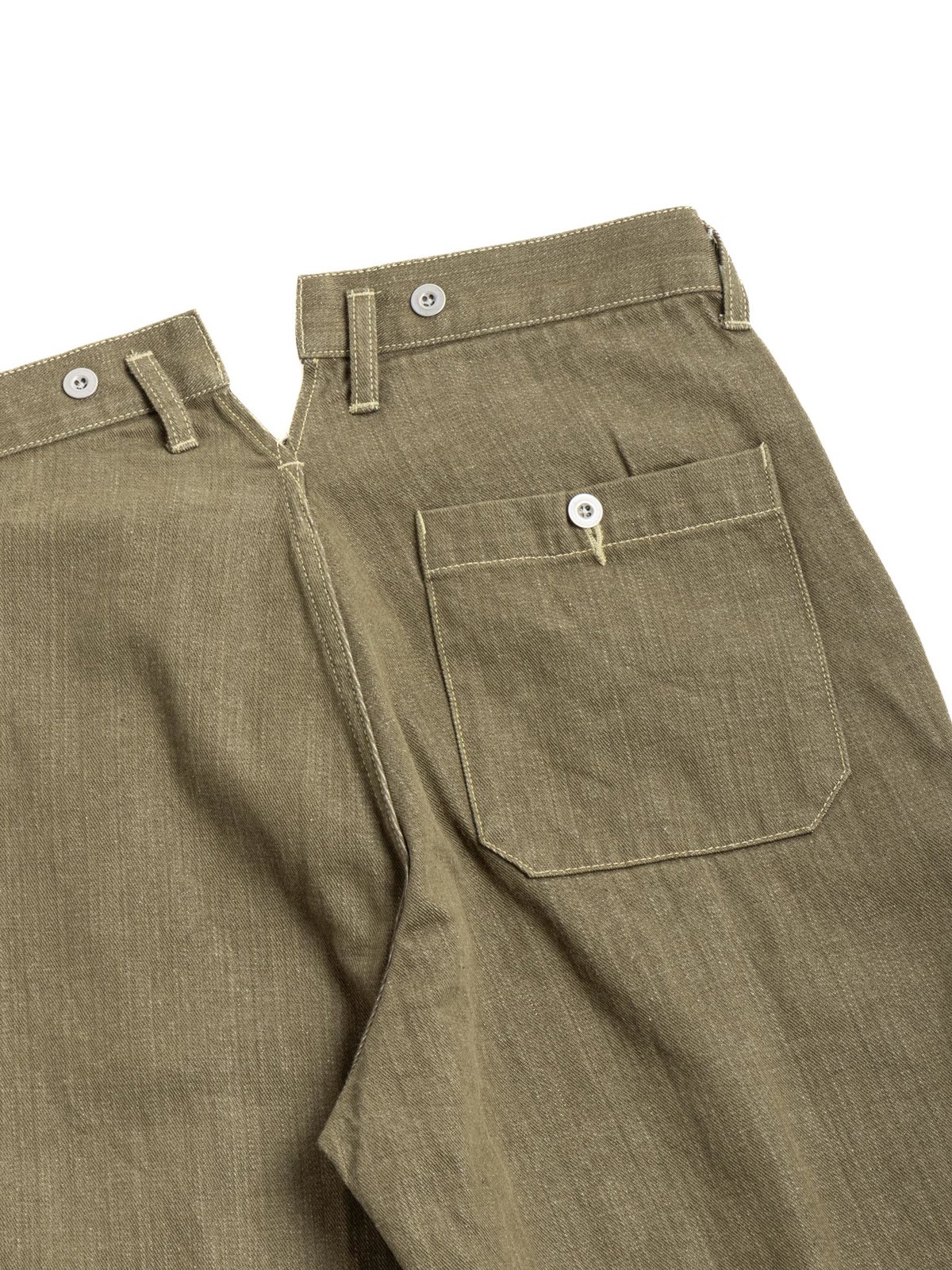 OR–1114 GREEN DENIM WORK PANTS - Image 5