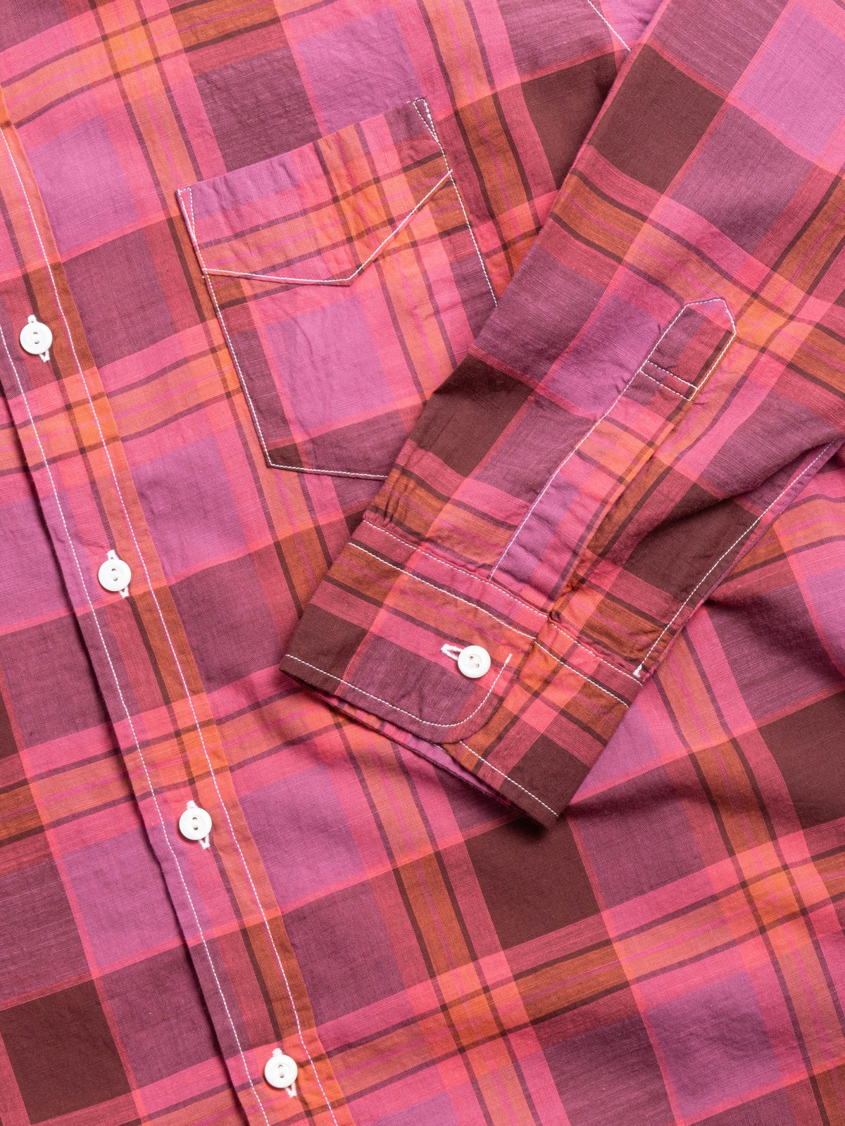 (3232&ndash;CPP) ORIGINAL BL SHIRT COTTON PLAID PINK - Image 3