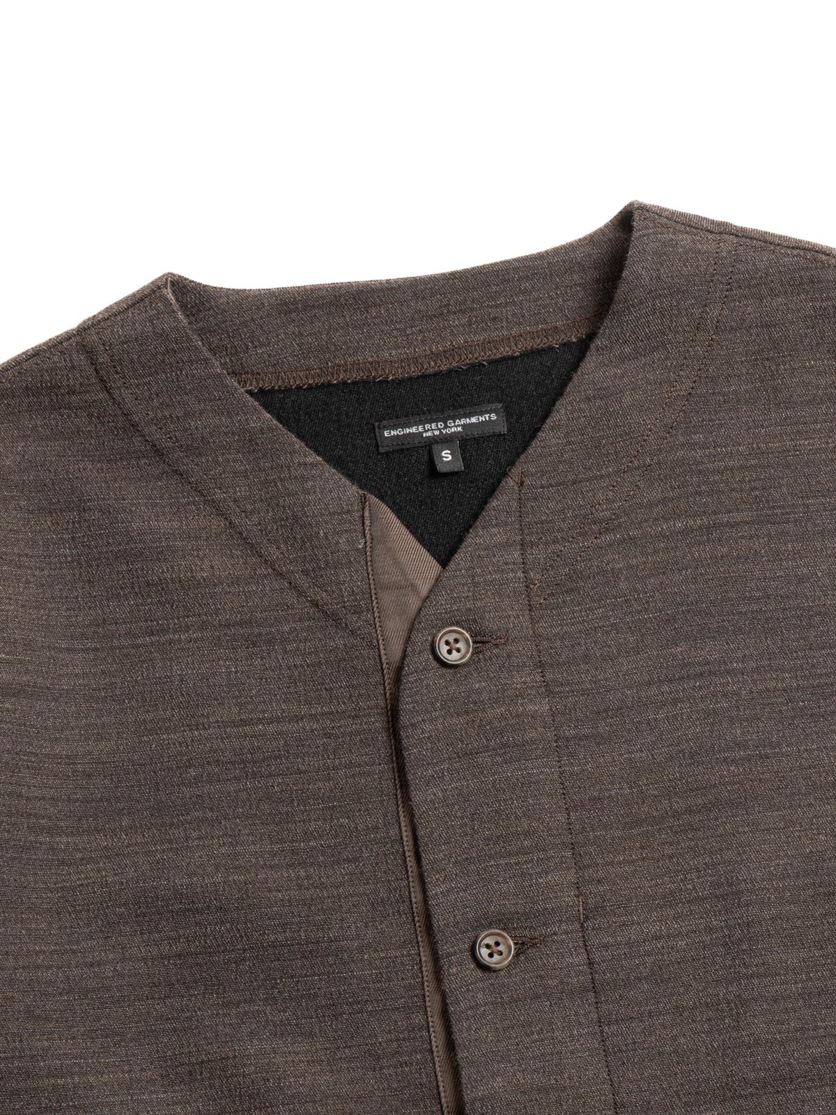 KNIT CARDIGAN TRI BLEND JERSEY KNIT BROWN  - Image 2