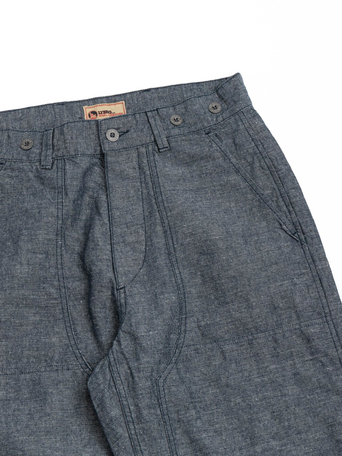 CARPENTER PANT COTTON LINEN NAVY - Image 2