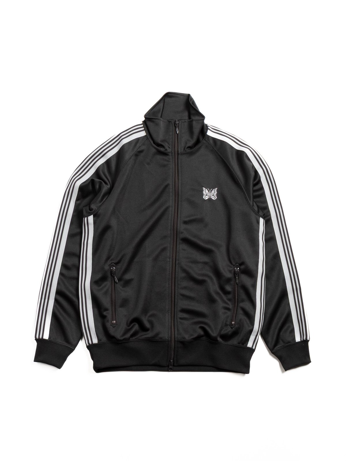 NEEDLES TRACK JACKET POLY SMOOTH CHARCOAL - Image 1