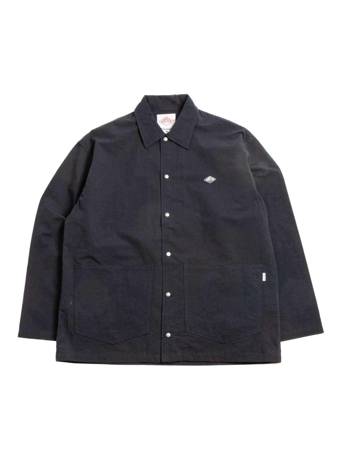 COVERALL SHIRT C/L WEATHER CLOTH NAVY - Image 1