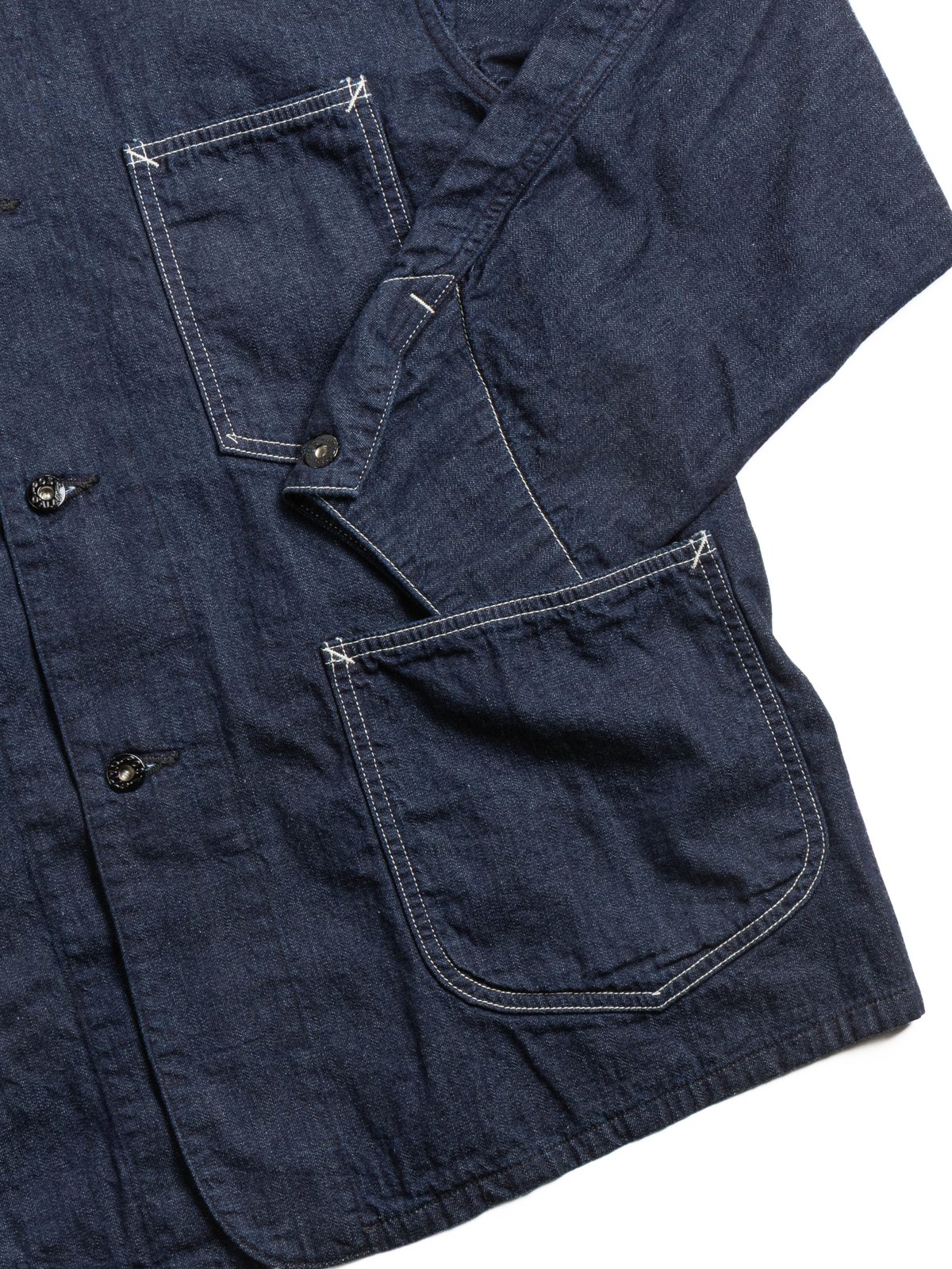 POST 46 W 8oz DENIM X STRIPE SHIRTING INDIGO - Image 4