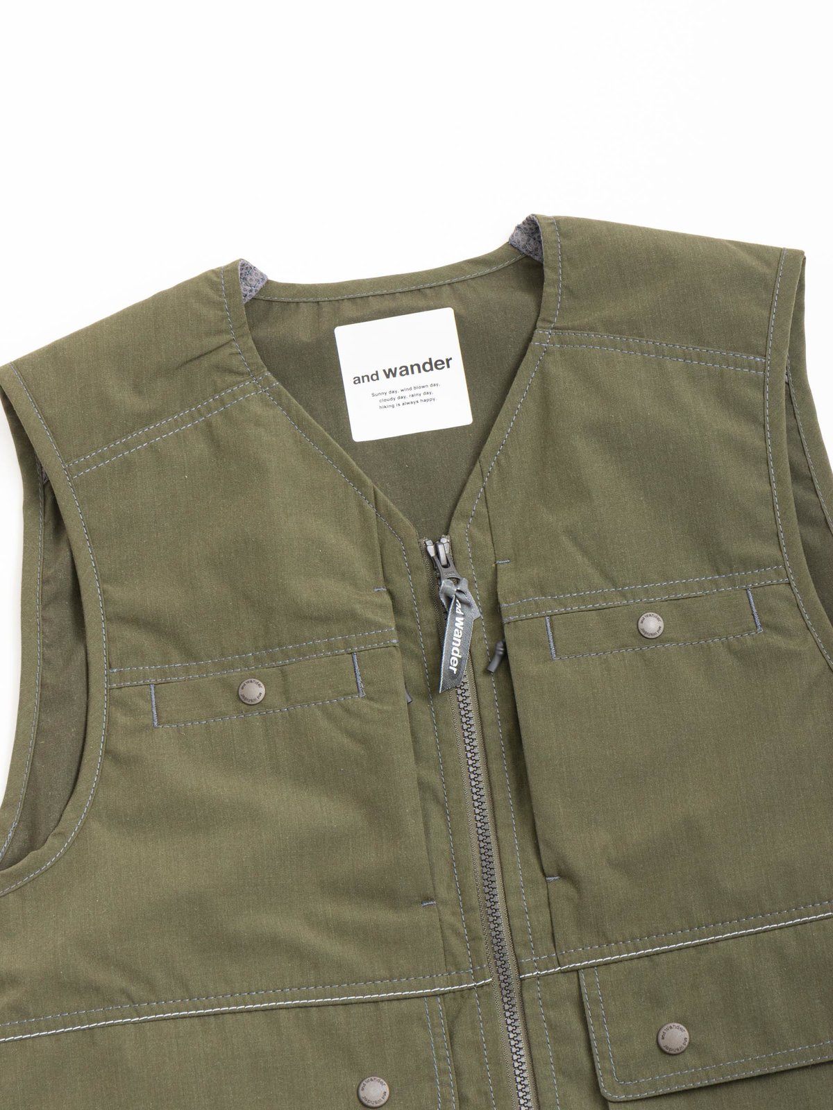 KEVLAR VEST GREEN by and wander – The Bureau Belfast - The Bureau