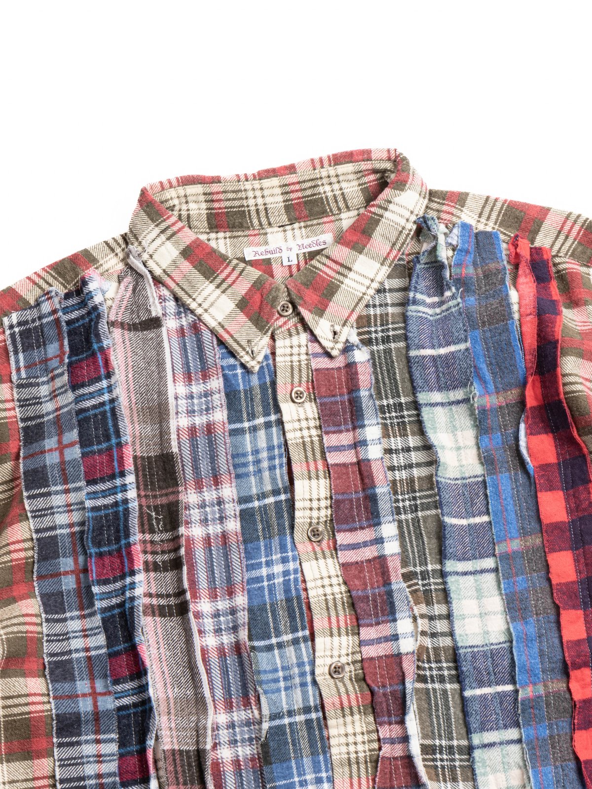 REBUILD BY NEEDLES FLANNEL SHIRT RIBBON SHIRT 3 - Image 2