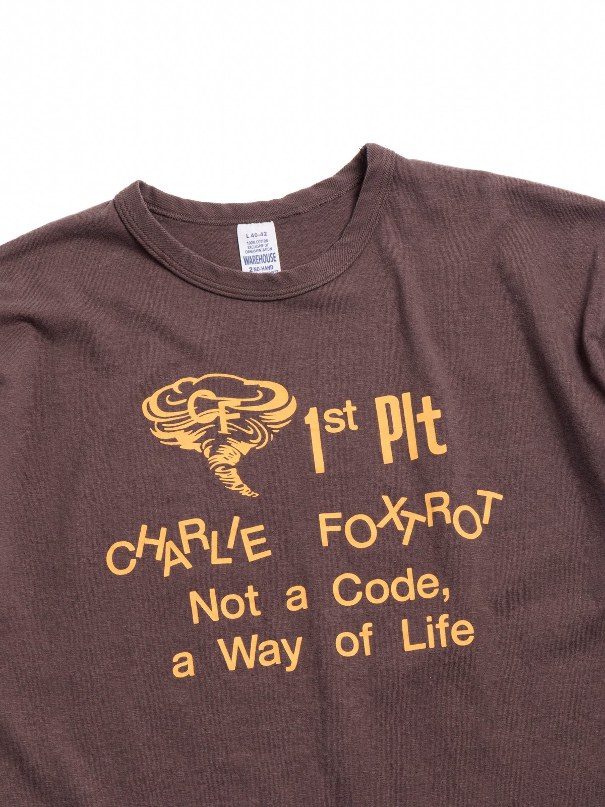 (4064) CF 1ST PLT TEE SHIRT CHARCOAL - Image 2