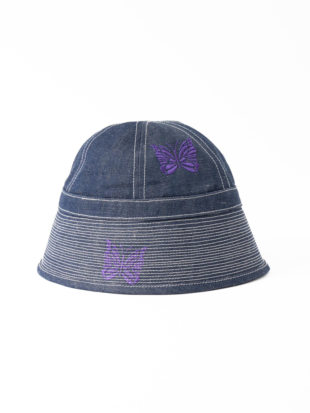 NEEDLES SAILOR HAT 10oz C/L DENIM / PAPILLON EMB by Needles – The