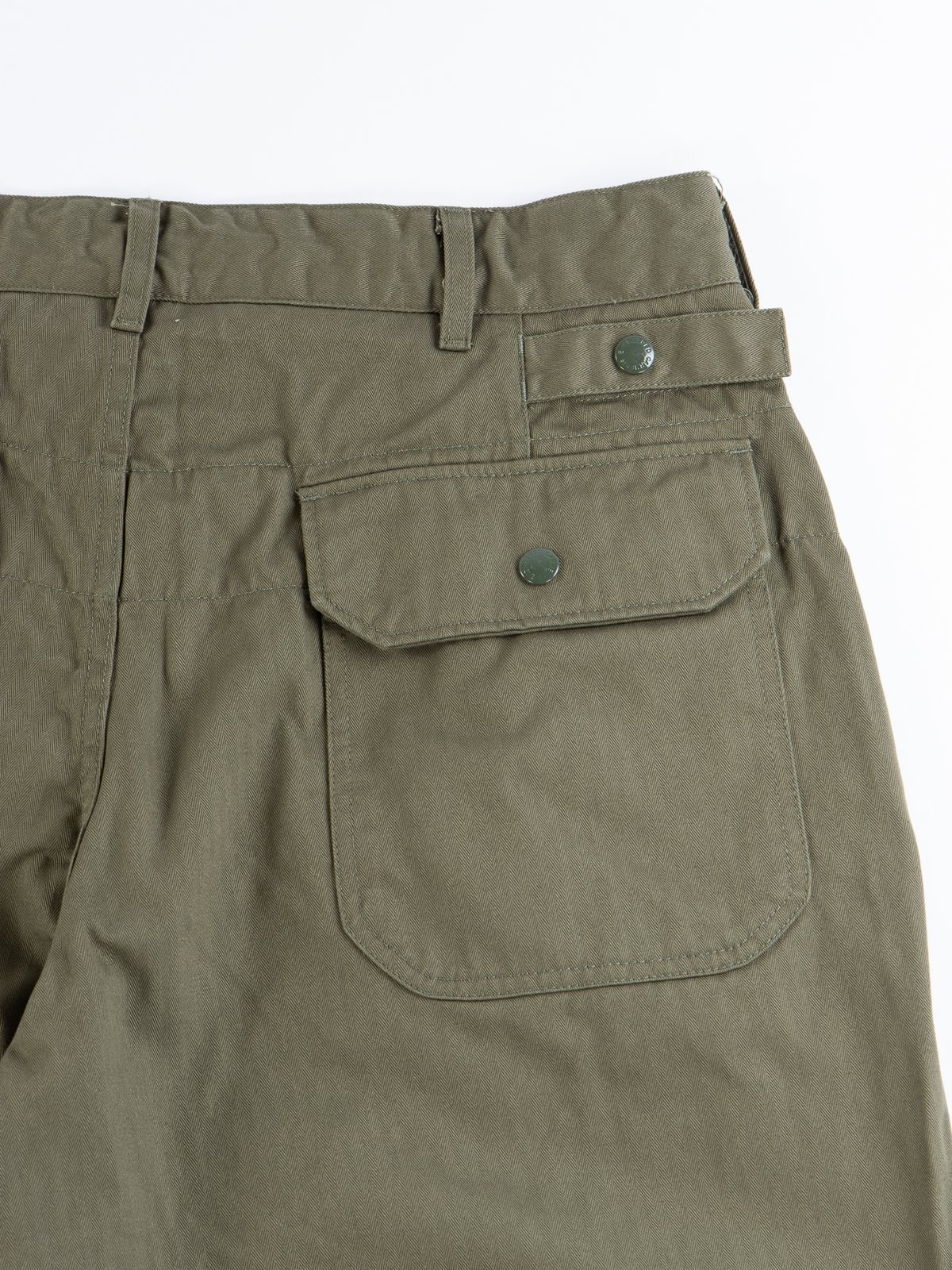 Olive Cotton Herringbone Twill Ground Pant by Engineered Garments – The ...