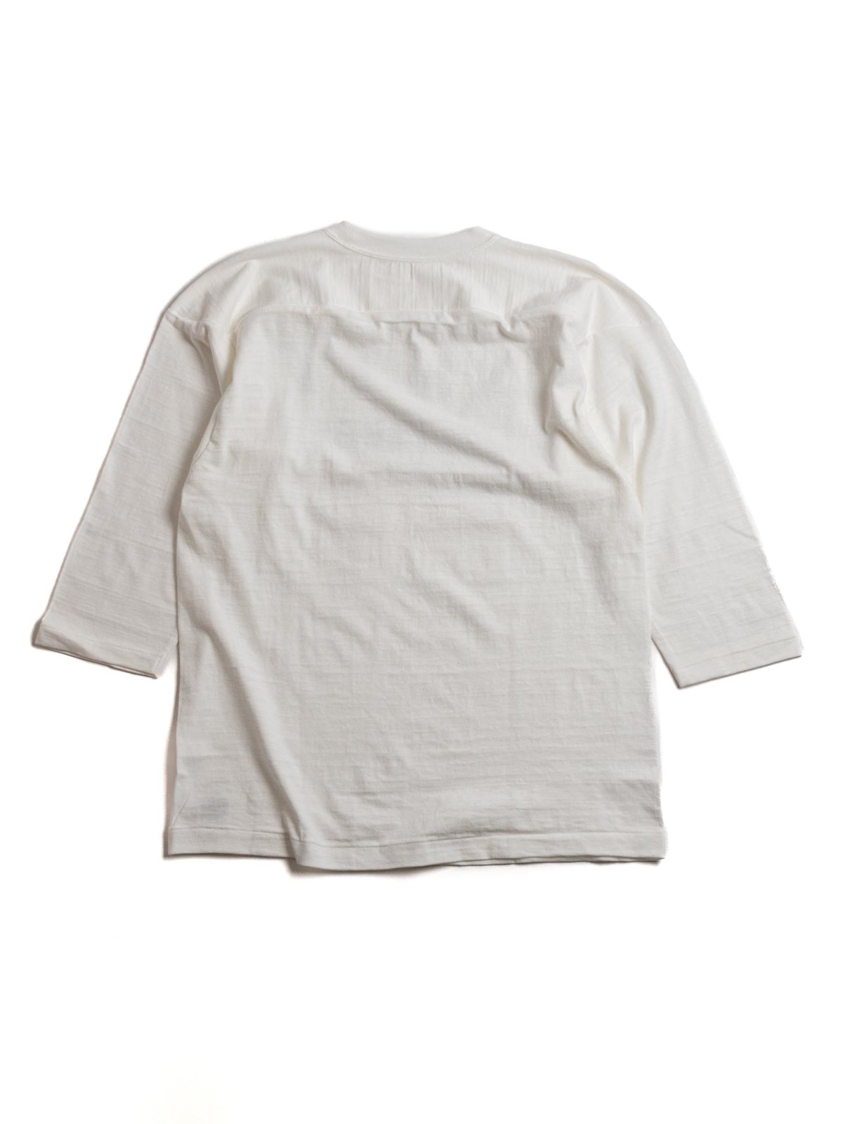 LOT 4063 ¾ SLEEVE FOOTBALL TEE ASTC OFF WHITE - Image 4