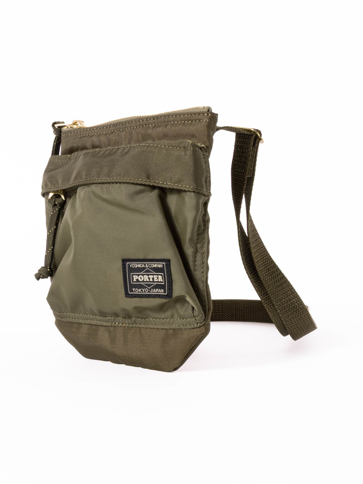 PORTER FORCE SHOULDER POUCH OLIVE - Image 2