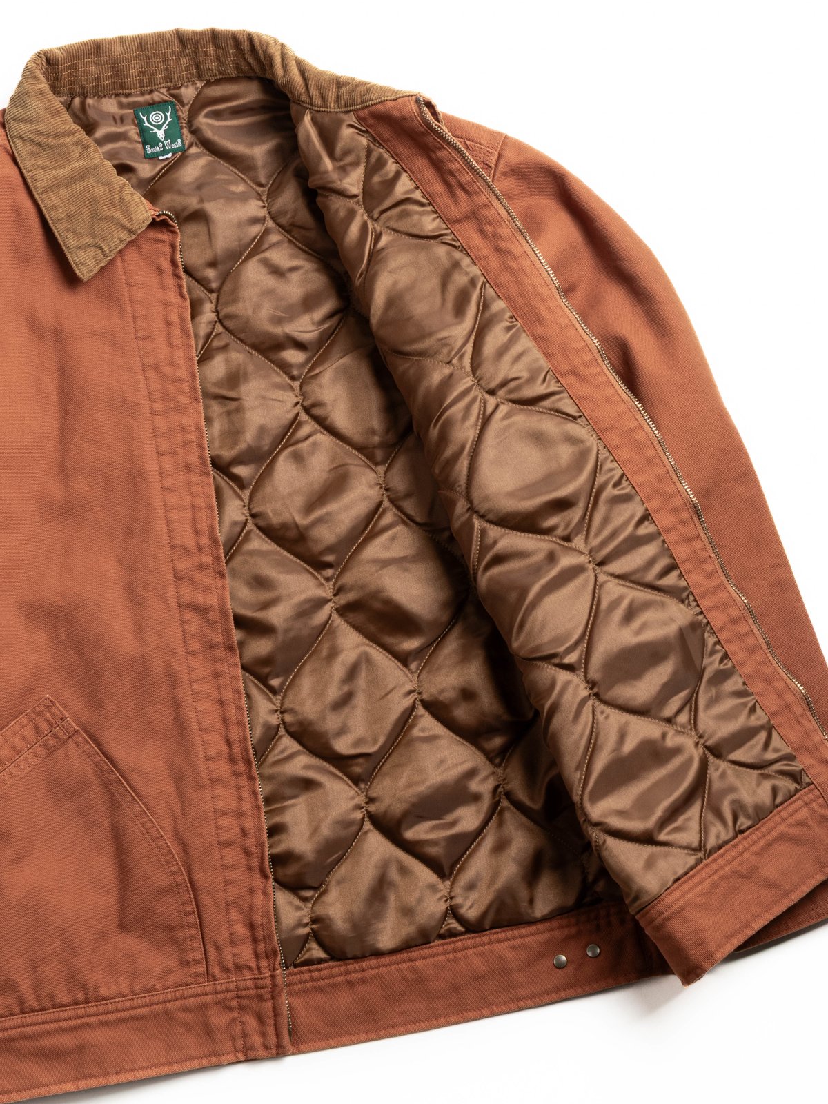 SOUTH2 WEST8 WORK JACKET 11.5OZ CANVAS BRICK - Image 4