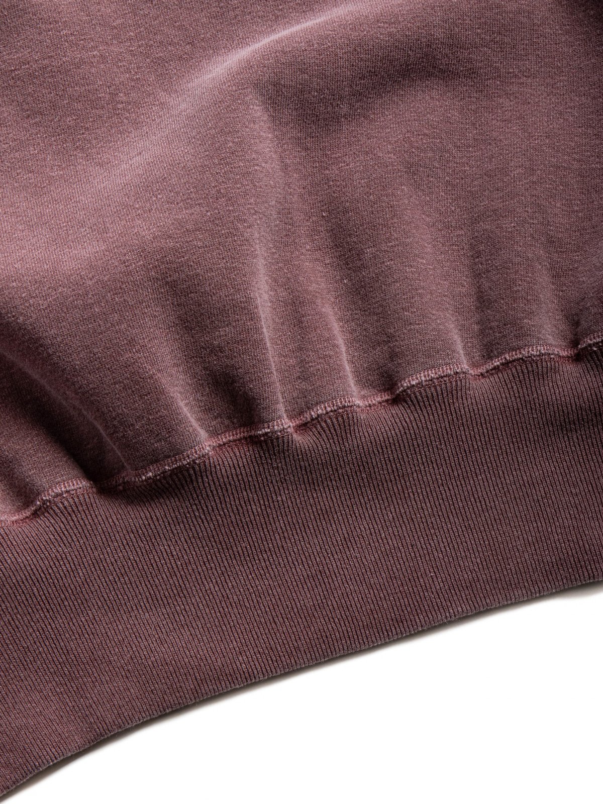 (LOT 83004PD) FLATSEAMS RAGLAN SWEAT SHIRT P.D. BORDEAUX - Image 5