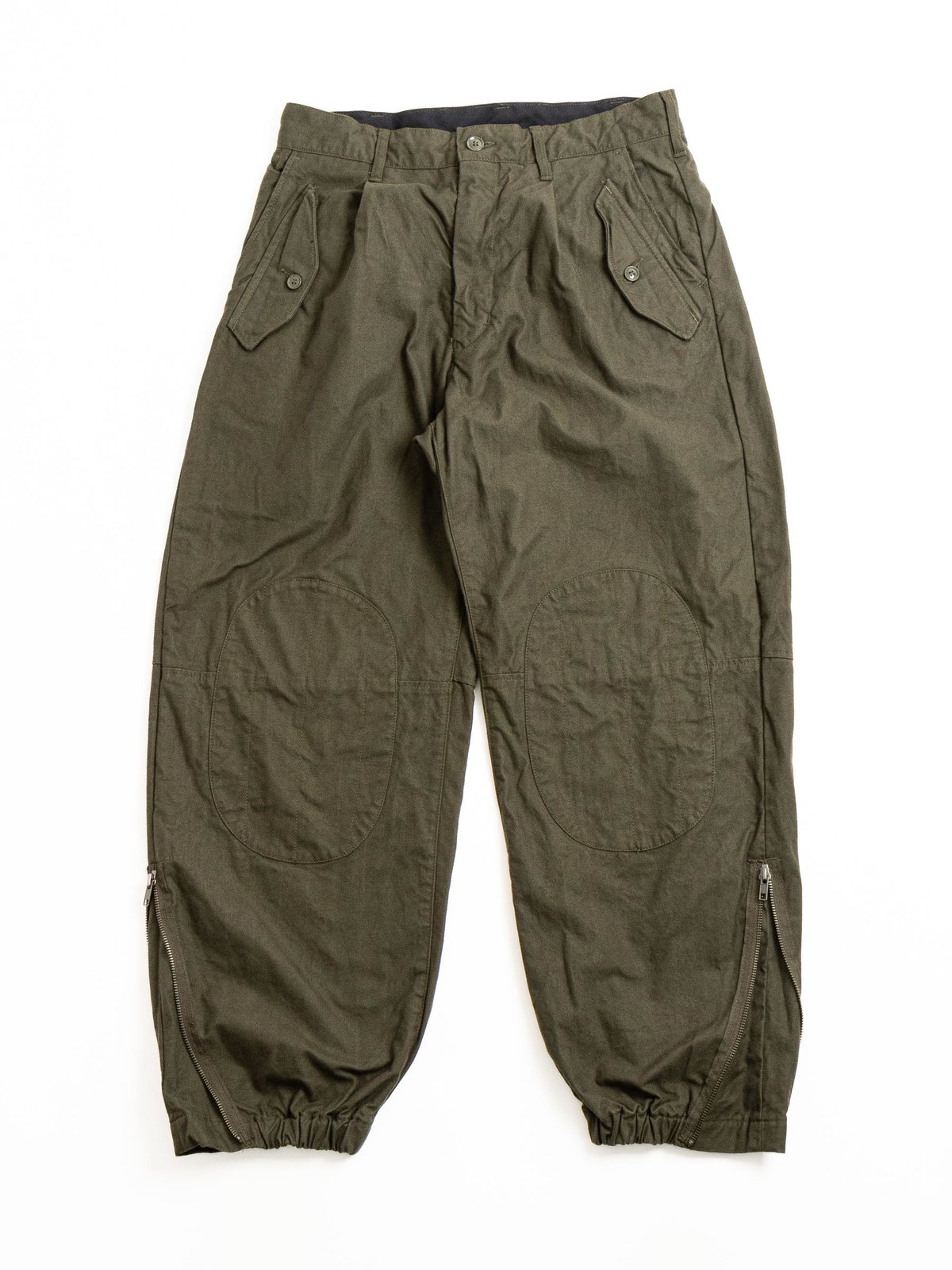 IAC PANT OLIVE COTTON BRUSHED HB - Image 2