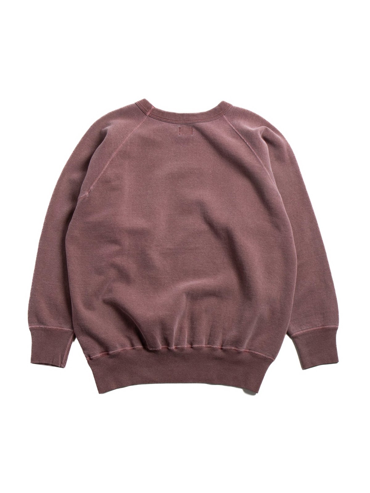 (LOT 83004PD) FLATSEAMS RAGLAN SWEAT SHIRT P.D. BORDEAUX - Image 6