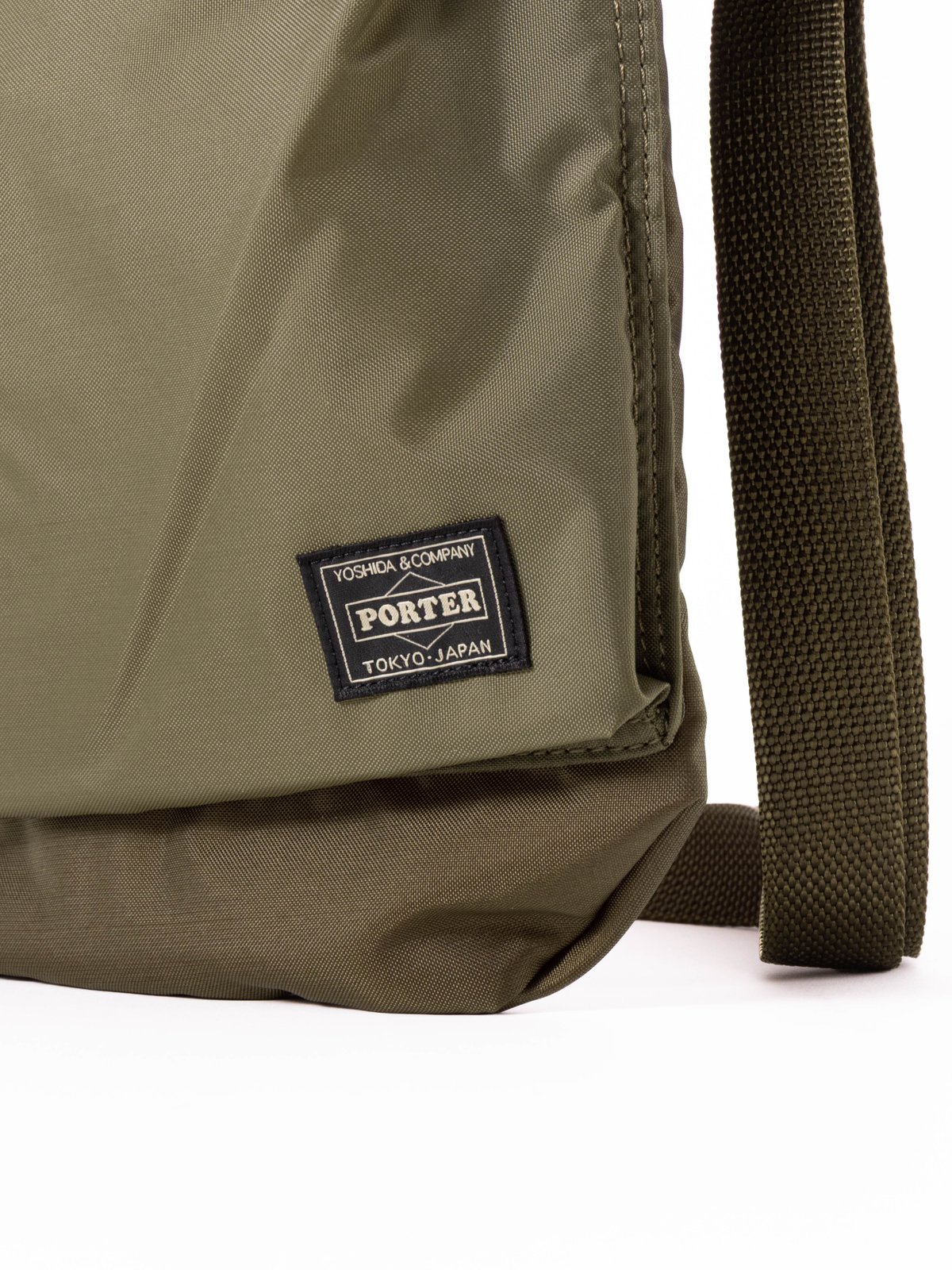 PORTER FORCE SHOULDER BAG OLIVE - Image 3