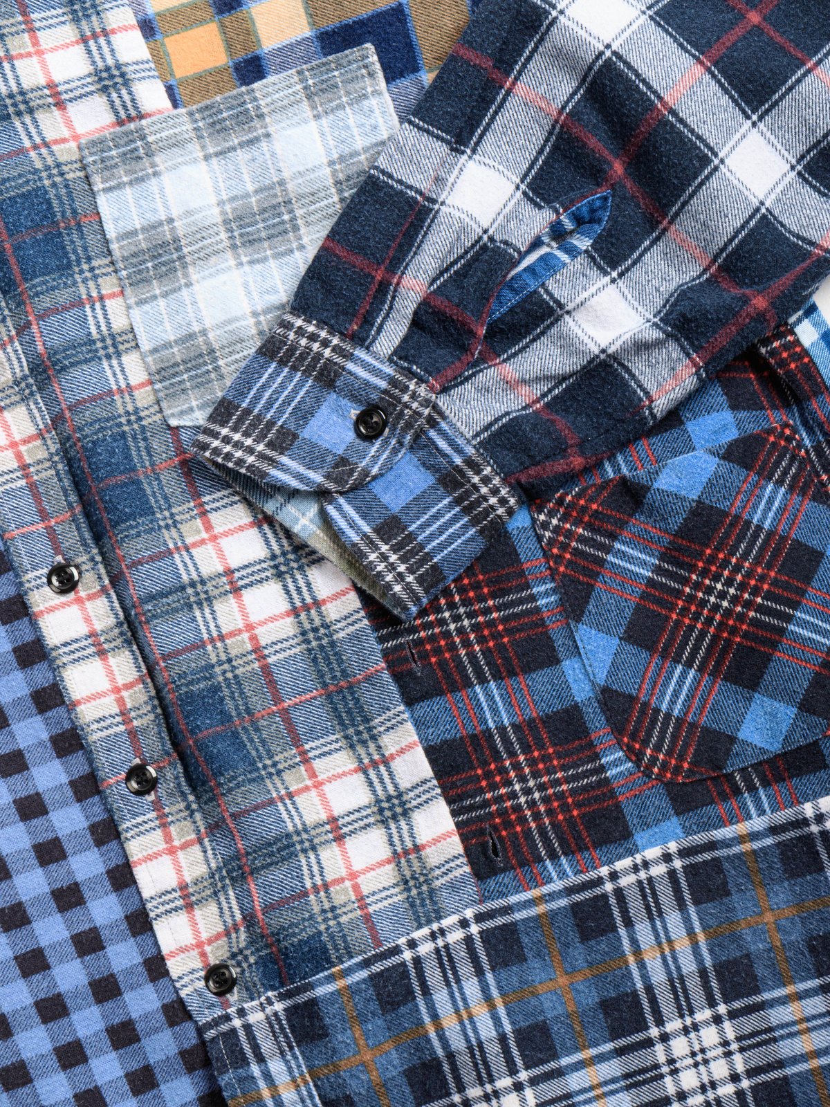 REBUILD by NEEDLES FLANNEL SHIRT STRAIGHT HEM SHIRT ASSORTED 4 - Image 2