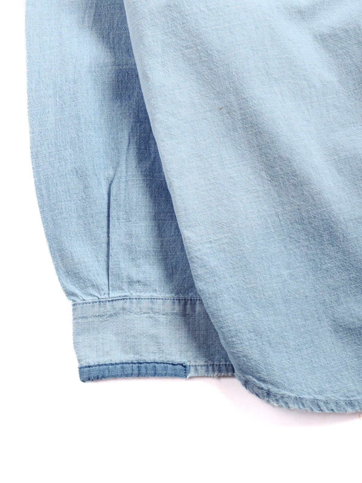 SHAWSHANK CHAMBRAY WORK SHIRT CUSTOM BLUE - Image 4