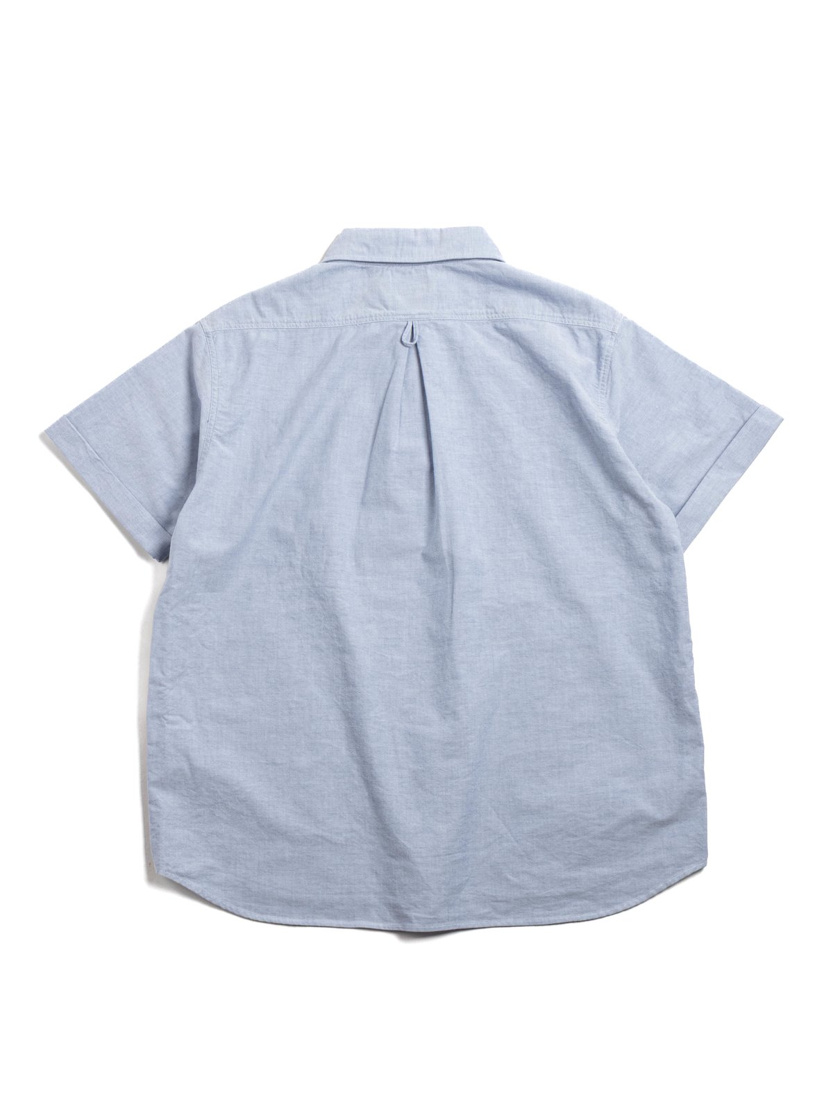 ROUND COLLAR P.O SHIRT S/S OXFORD BLUE - Image 4