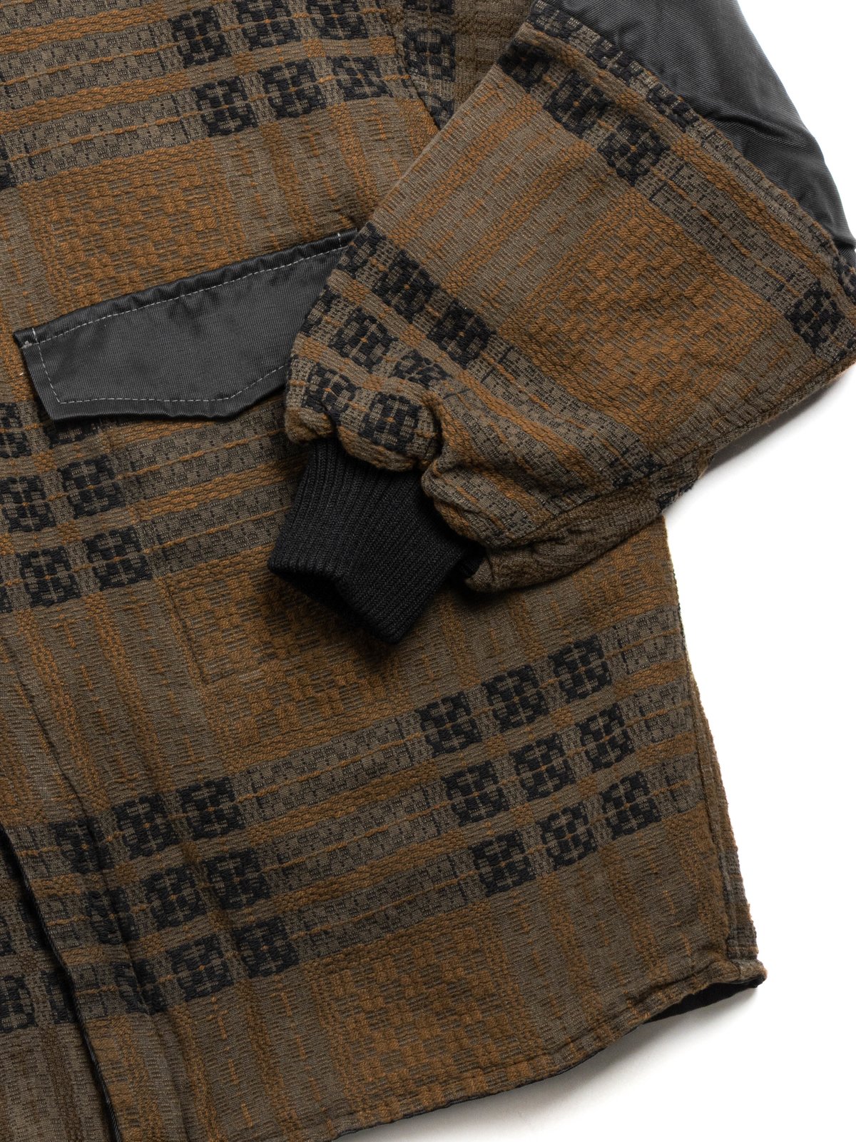 MALA REVERSIBLE JACKET FLIGHT NYLON & COTTON COVERLET SHALE - Image 2