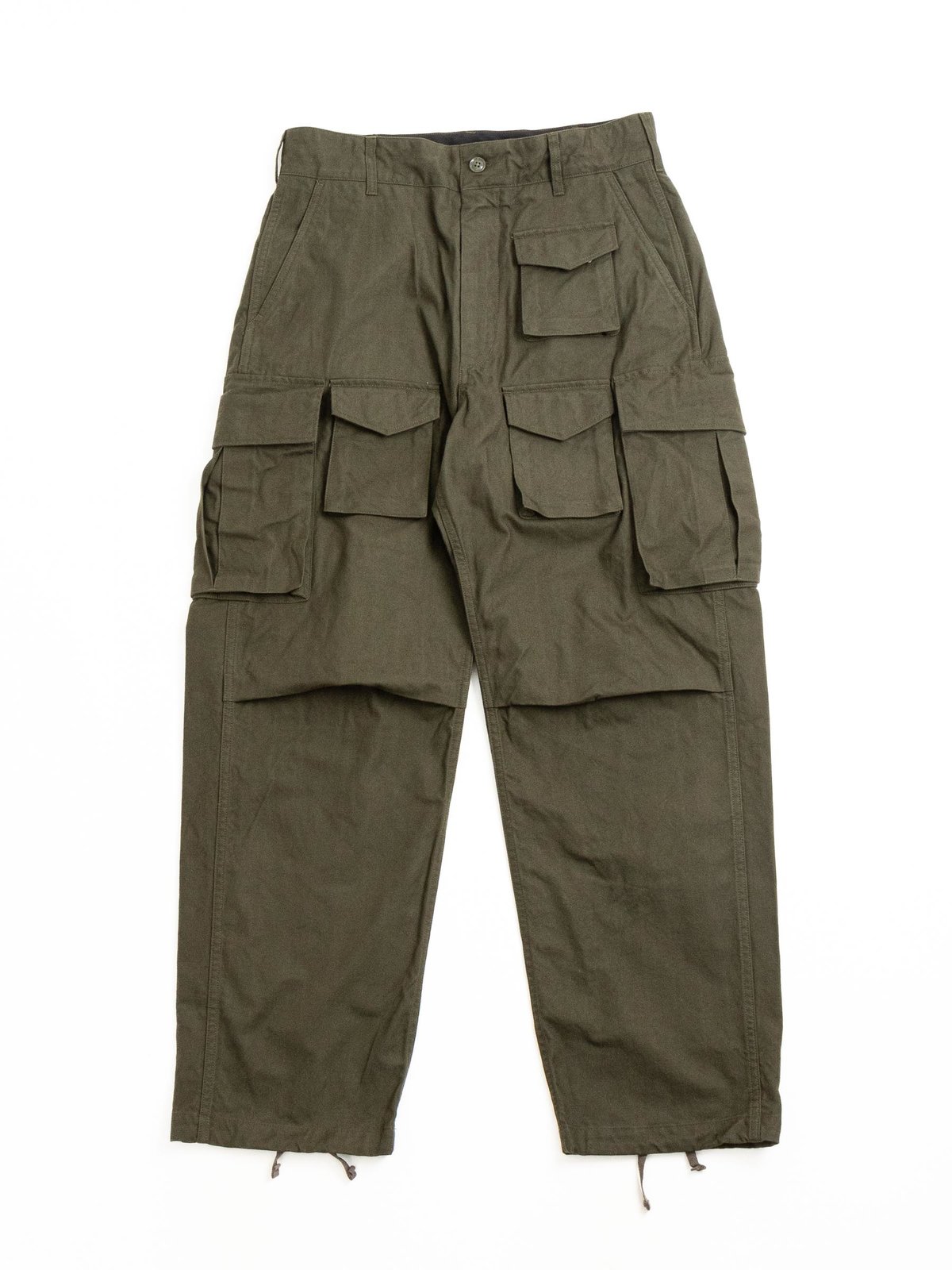 FA PANT OLIVE COTTON BRUSHED HB - Image 1