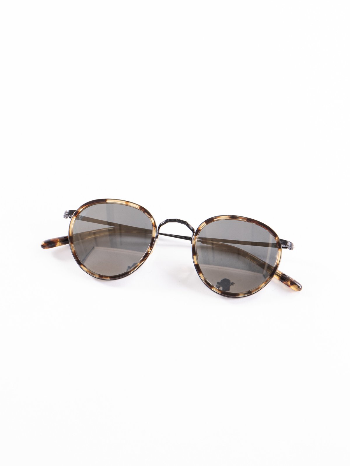 Hickory Tortoise–Matte Black/Dark Grey Mirror Gold MP–2 Sunglasses - Image 1