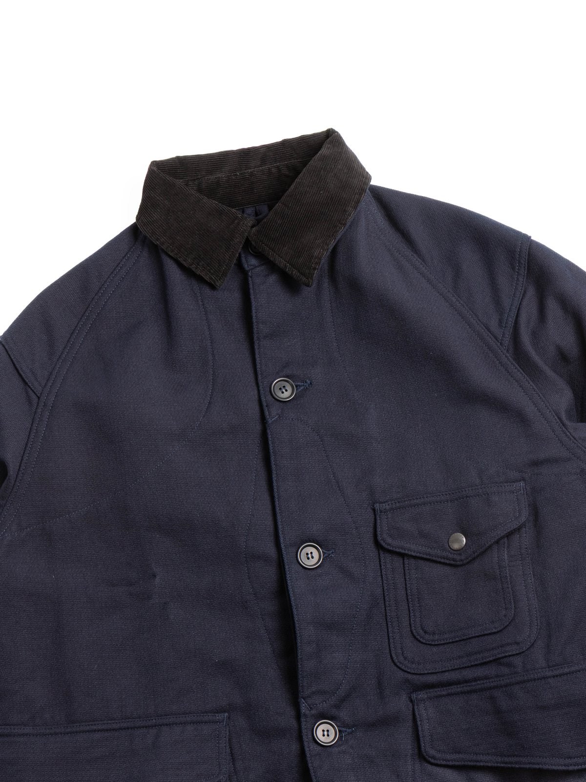 (CJ001) GAME JACKET HUNTING DOBBY CLOTH NAVY - Image 2