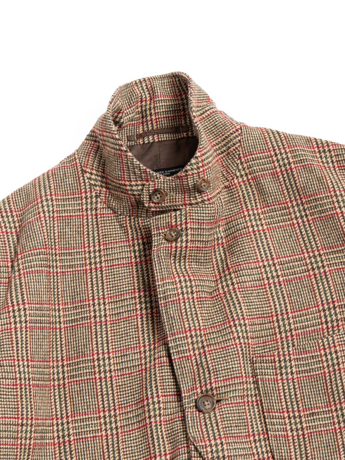 UPLAND JACKET / TAN / RED WOOL POLY GLEN PLAID - Image 3