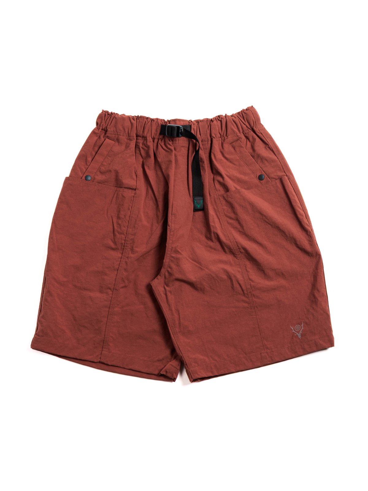 BELTED C.S. SHORT NYLON OXFORD RUST - Image 1