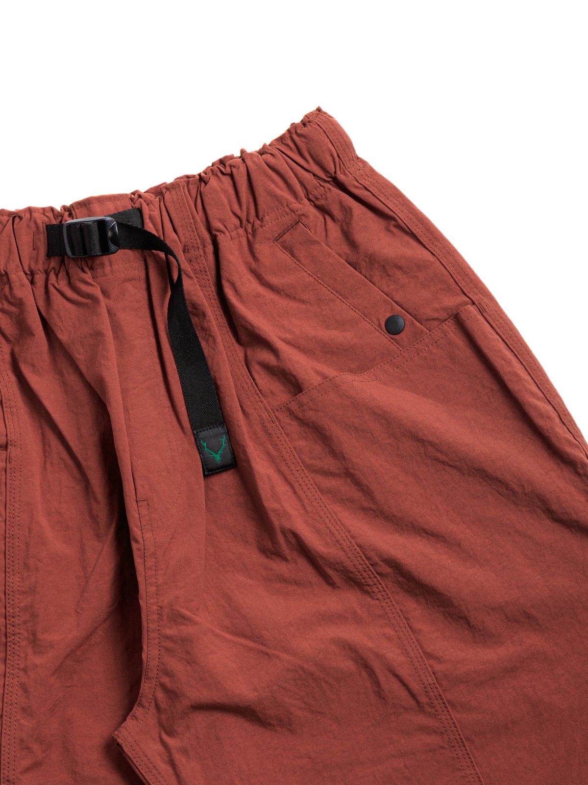 BELTED C.S. SHORT NYLON OXFORD RUST - Image 2