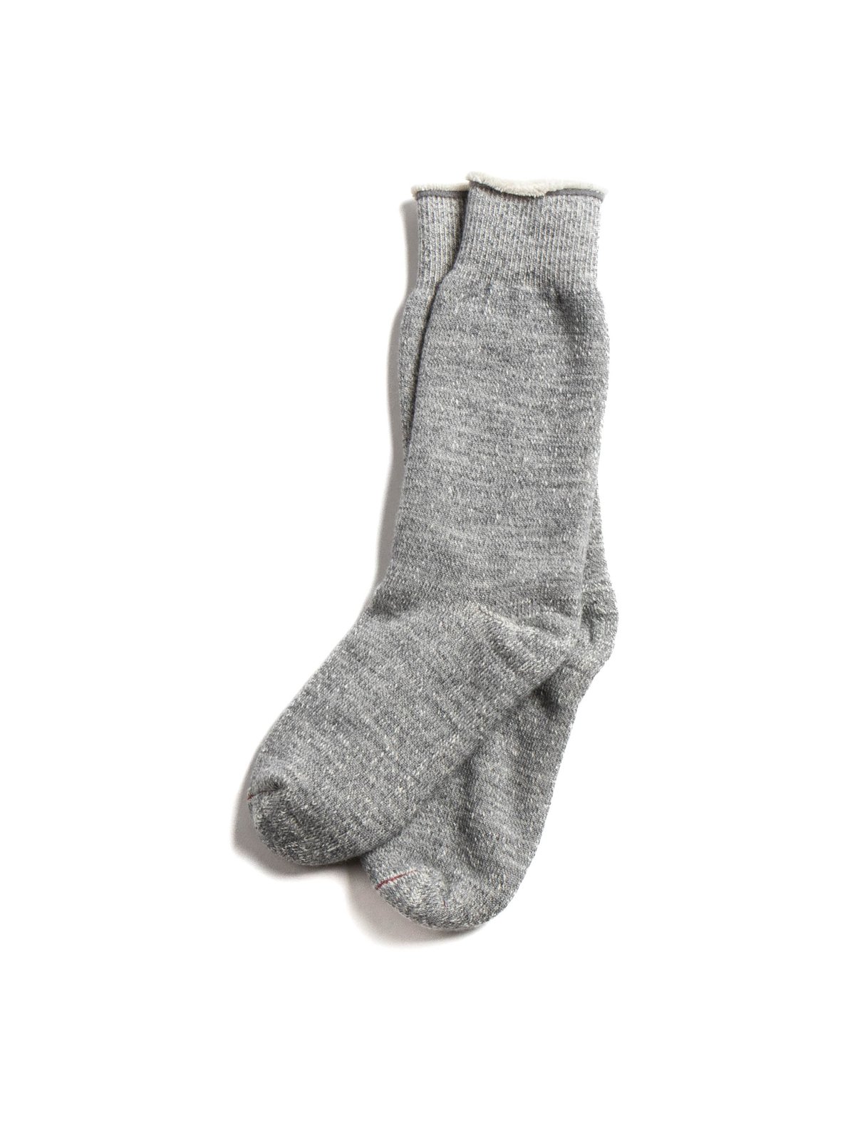 (R1001) DOUBLE FACE CREW SOCKS M.GRAY - Image 2