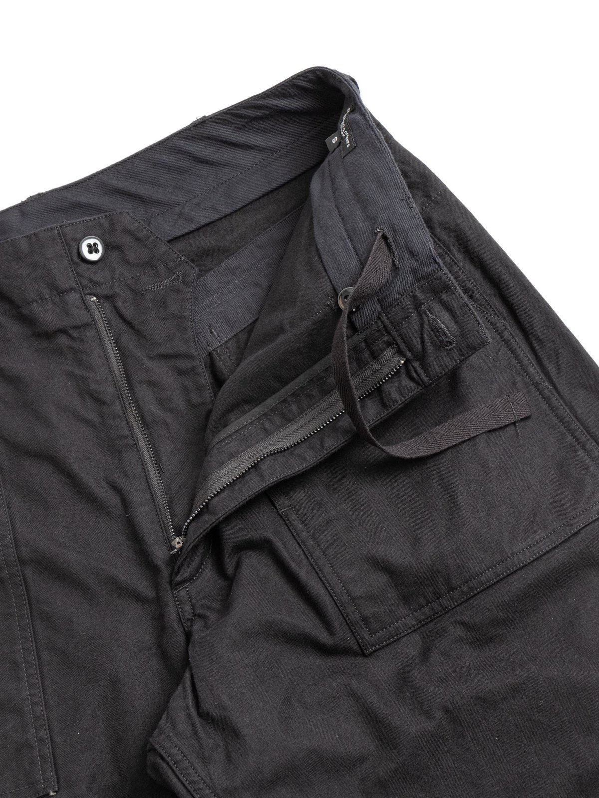 FATIGUE PANT BLACK COTTON BRUSHED HB - Image 4