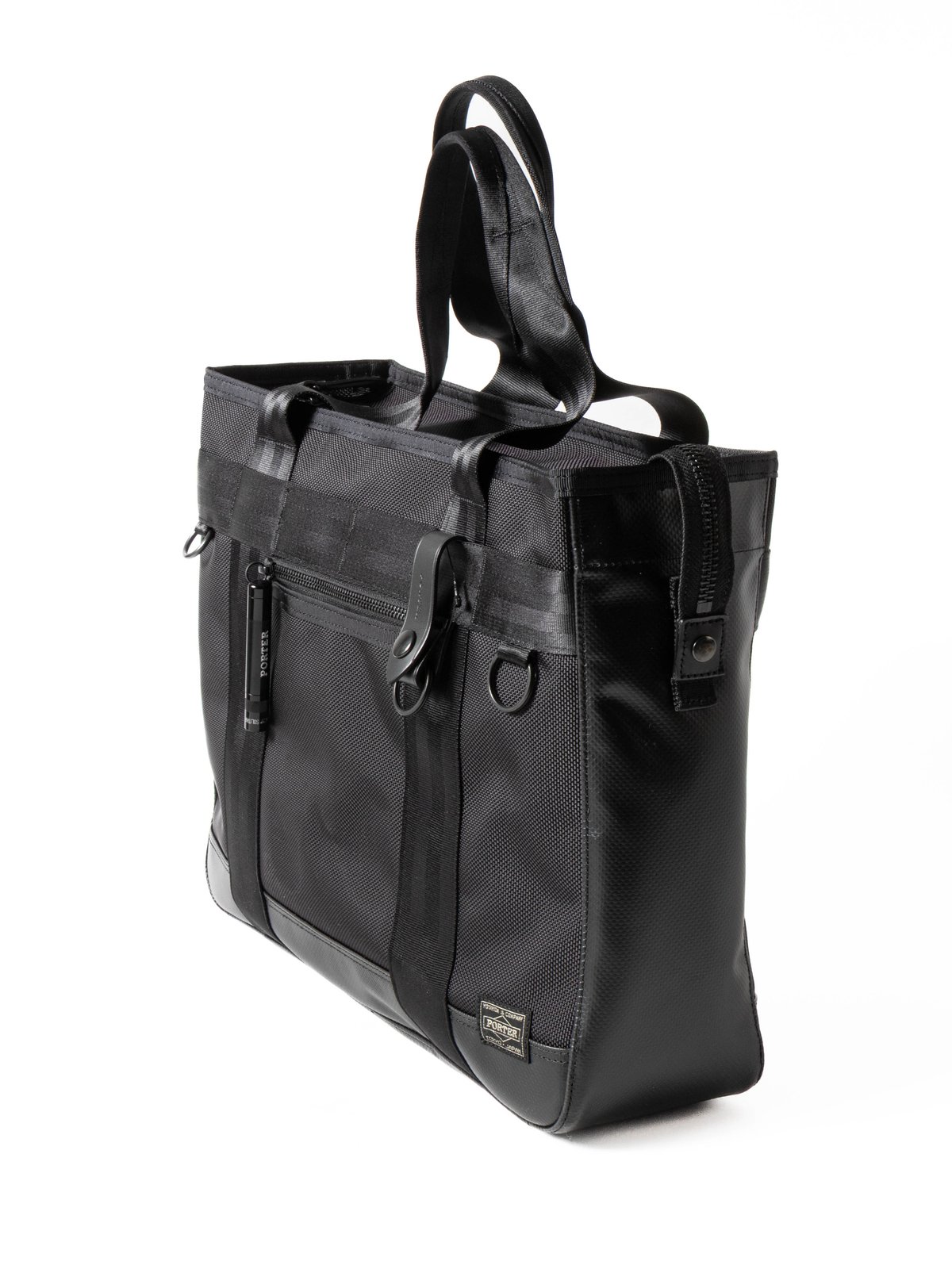 PORTER / HEAT SERIES TOTE BAG BLACK (ZIP) - Image 4