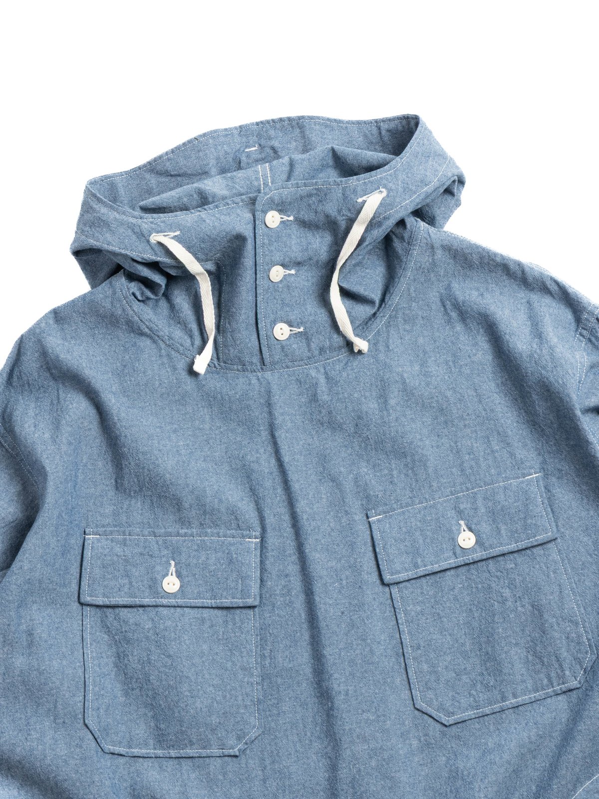 CAGOULE SHIRT LIGHT BLUE 4.5OZ COTTON CHAMBRAY - Image 2