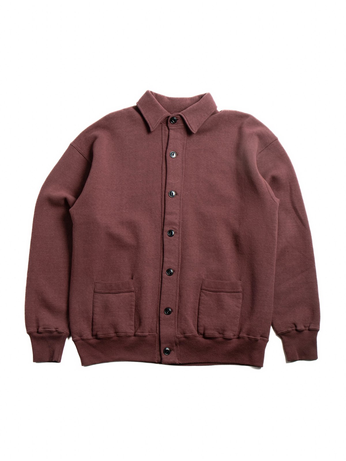 (LOT 86016) &ldquo;LOOP WHEEL&rdquo;SWEAT JACKET BORDEAUX - Image 1