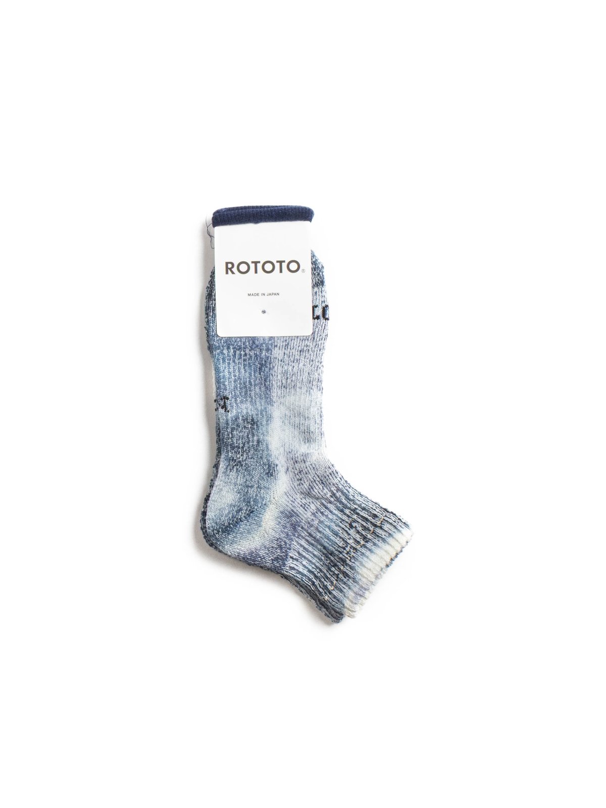 (R1518) HEMP ORGANIC COTTON ANKLE SOCK INDIGO / NAVY - Image 1